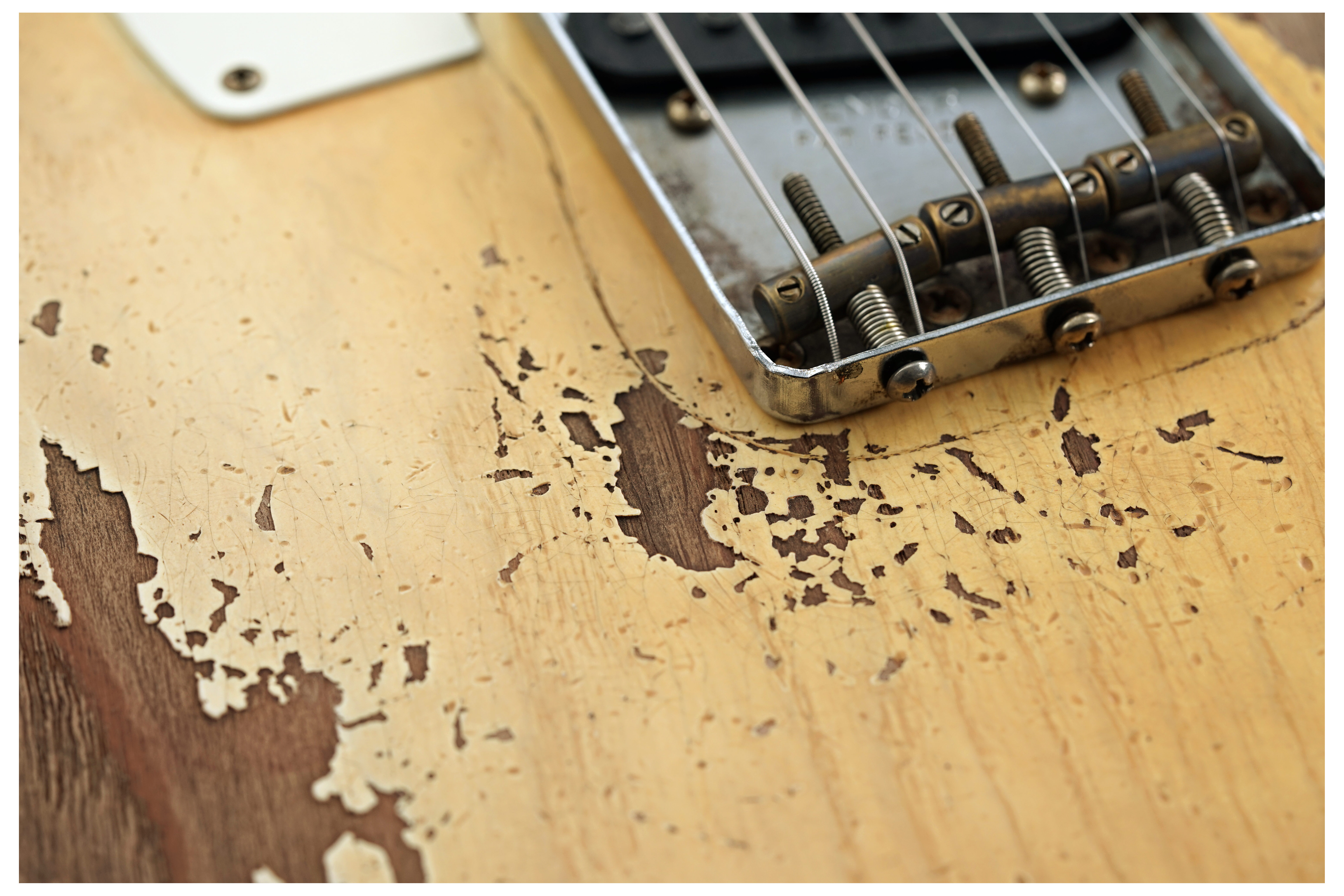 GUITARGUITAR Fender Custom Shop 1955 Telecaster Heavy Relic Masterbuilt By Dale Wilson Aged White Blonde #CZ552240