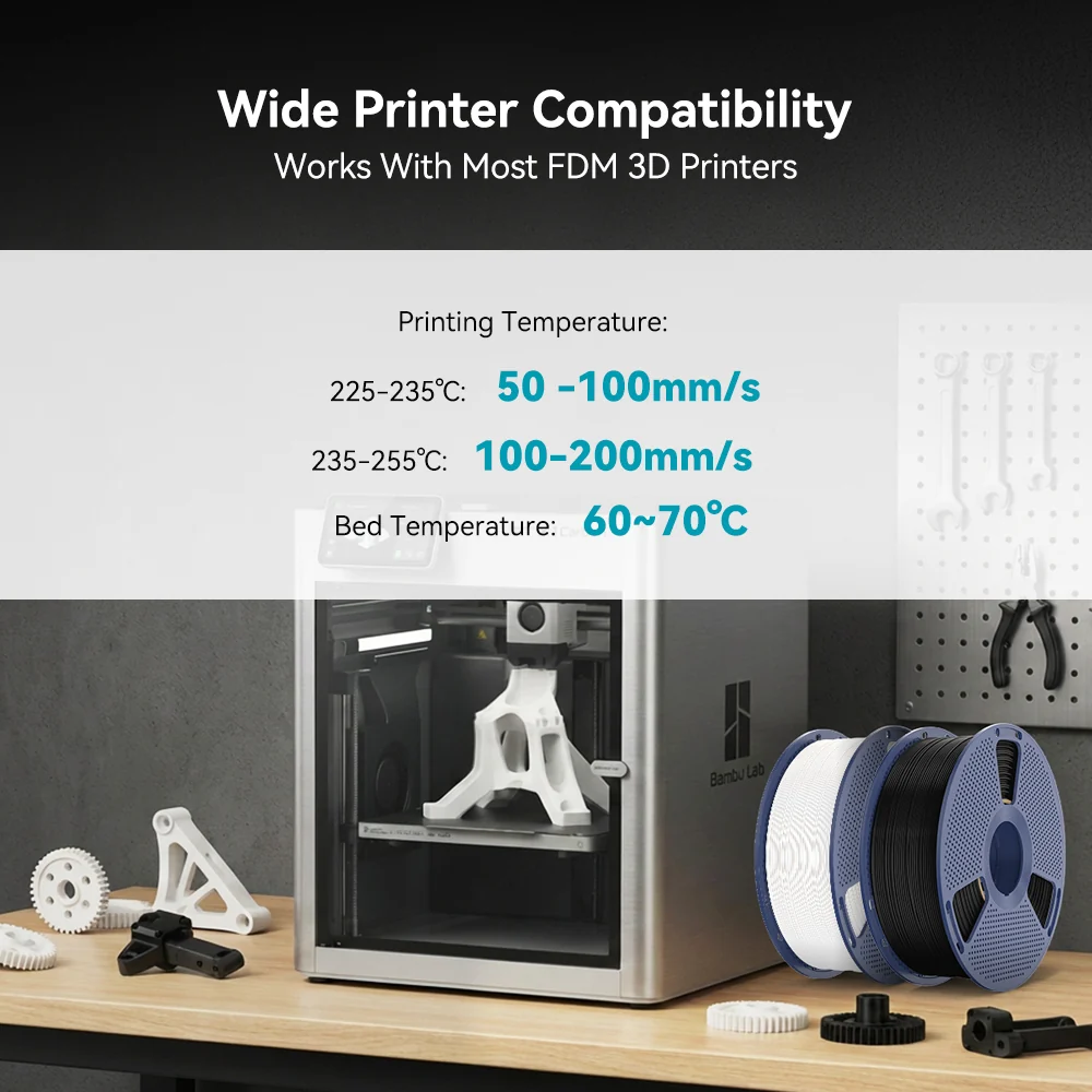 E ABS(Easy ABS) 3D Printer Filament 1KG(p.s.: For New Refill Spool is 0.9kg)