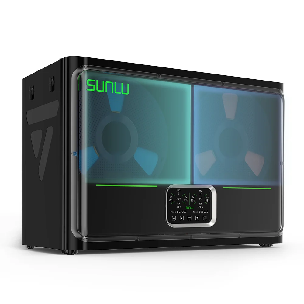 SUNLU FilaDryer S4 Pro, Dual-Zone Filament Dryer with Independent Temperature & Time Control, 85℃ Max Temperature, Drying & Annealing 2-in-1, Fits 4 × 1kg Filament Spools
