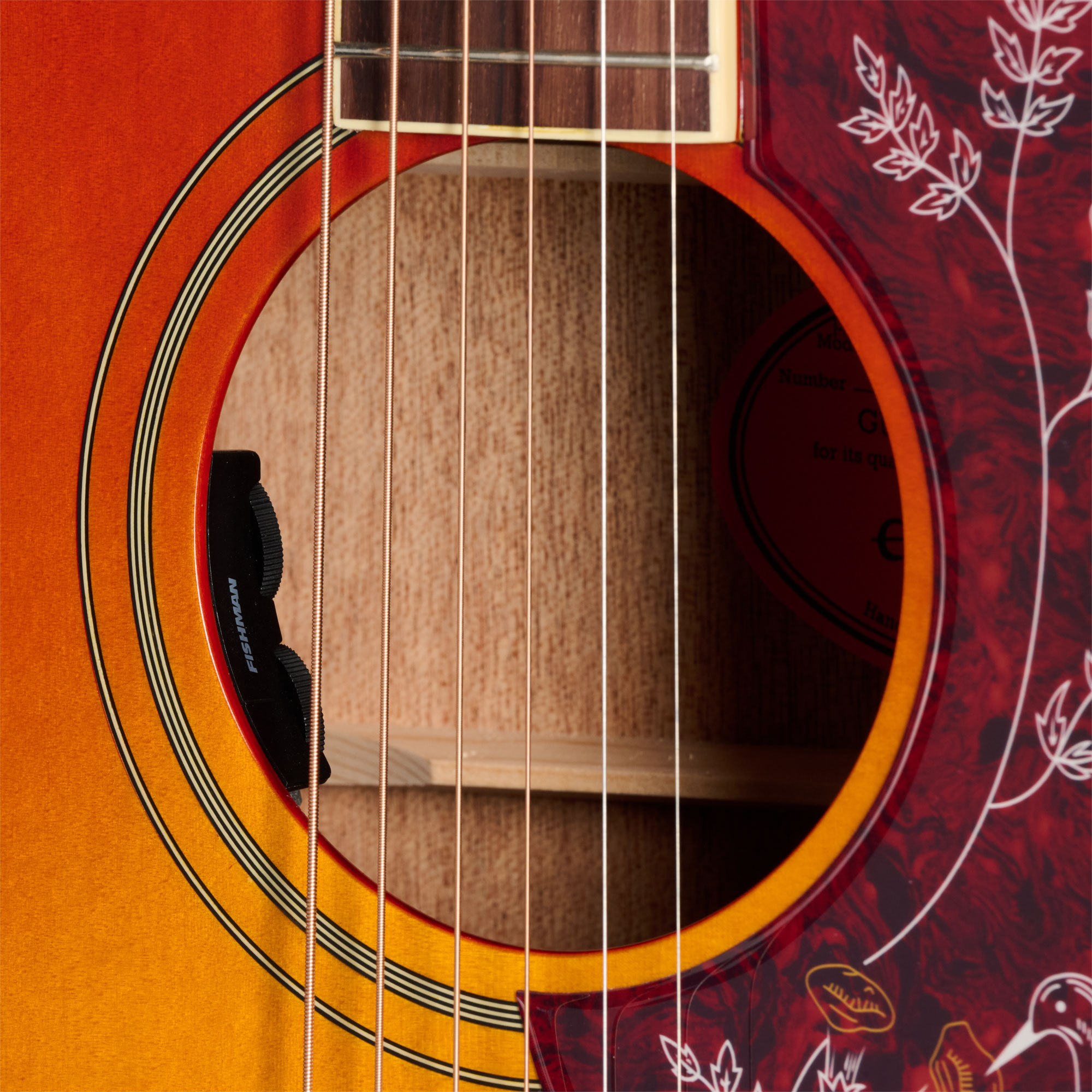 GUITARGUITAR Epiphone Inspired By Gibson Hummingbird Standard Cherry Sunburst