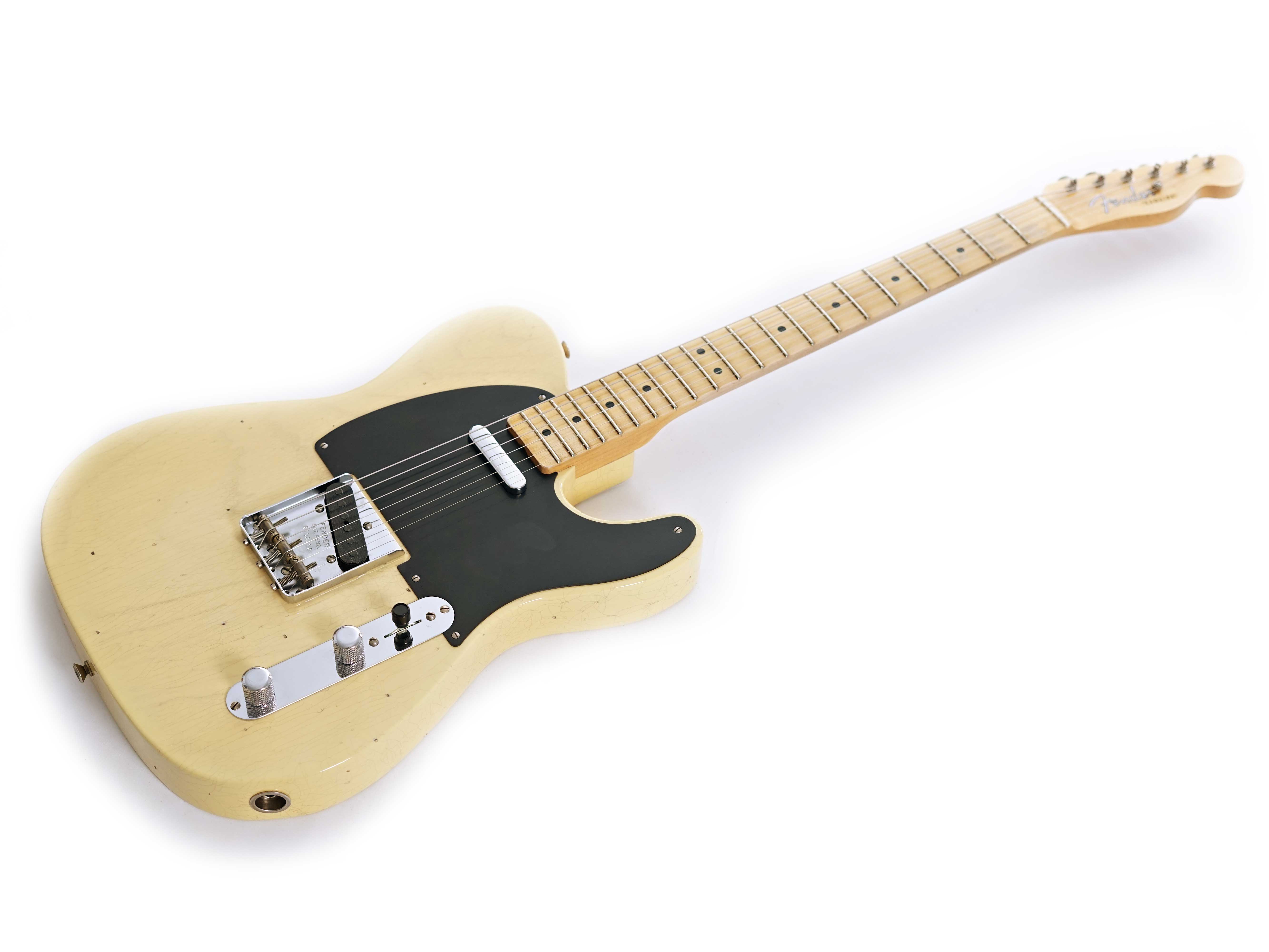 GUITARGUITAR Fender Custom Shop 1950 Double Esquire Journeyman Relic Faded Nocaster Blonde #R138580