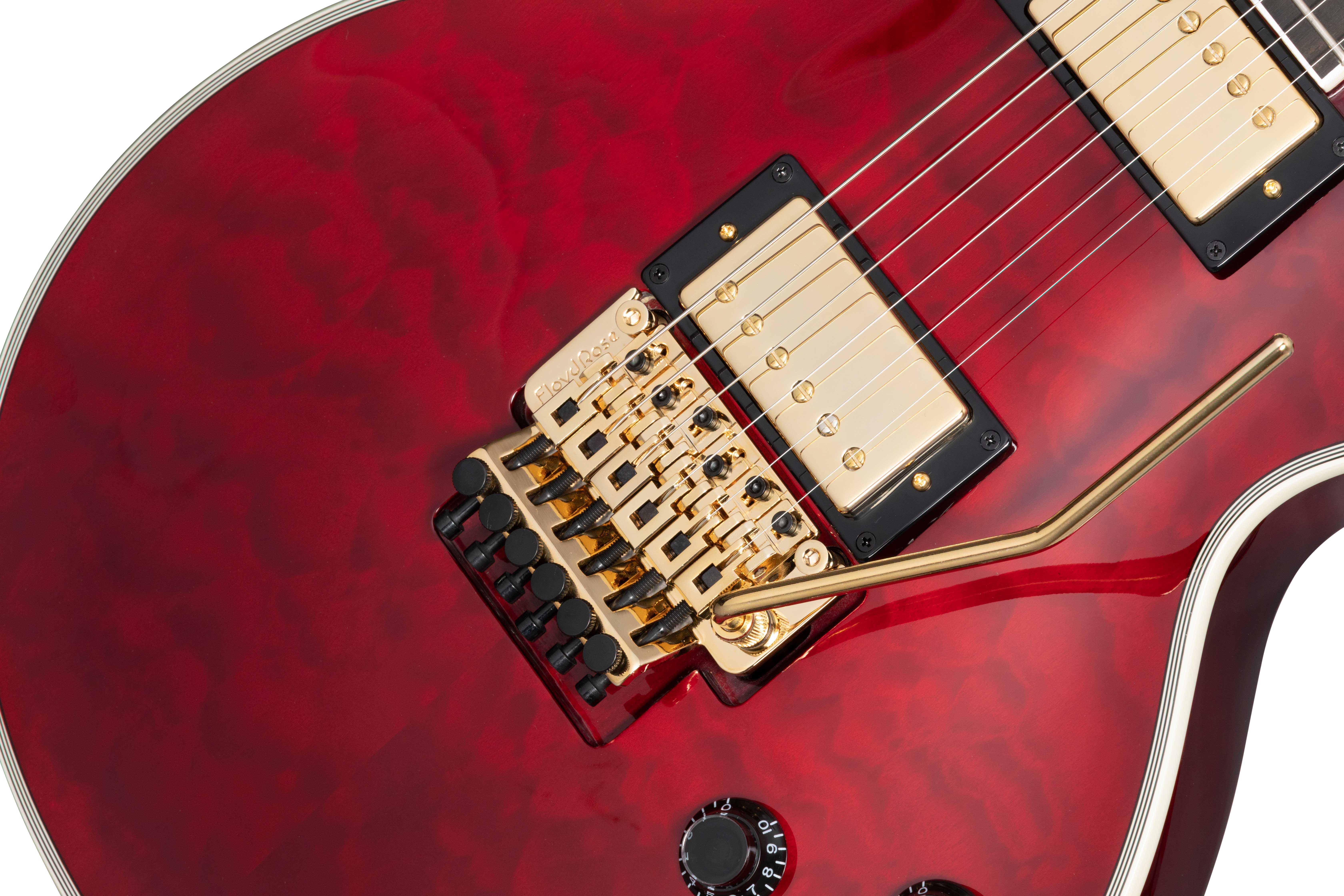 GUITARGUITAR Epiphone Alex Lifeson Les Paul Custom Axcess Quilt Ruby