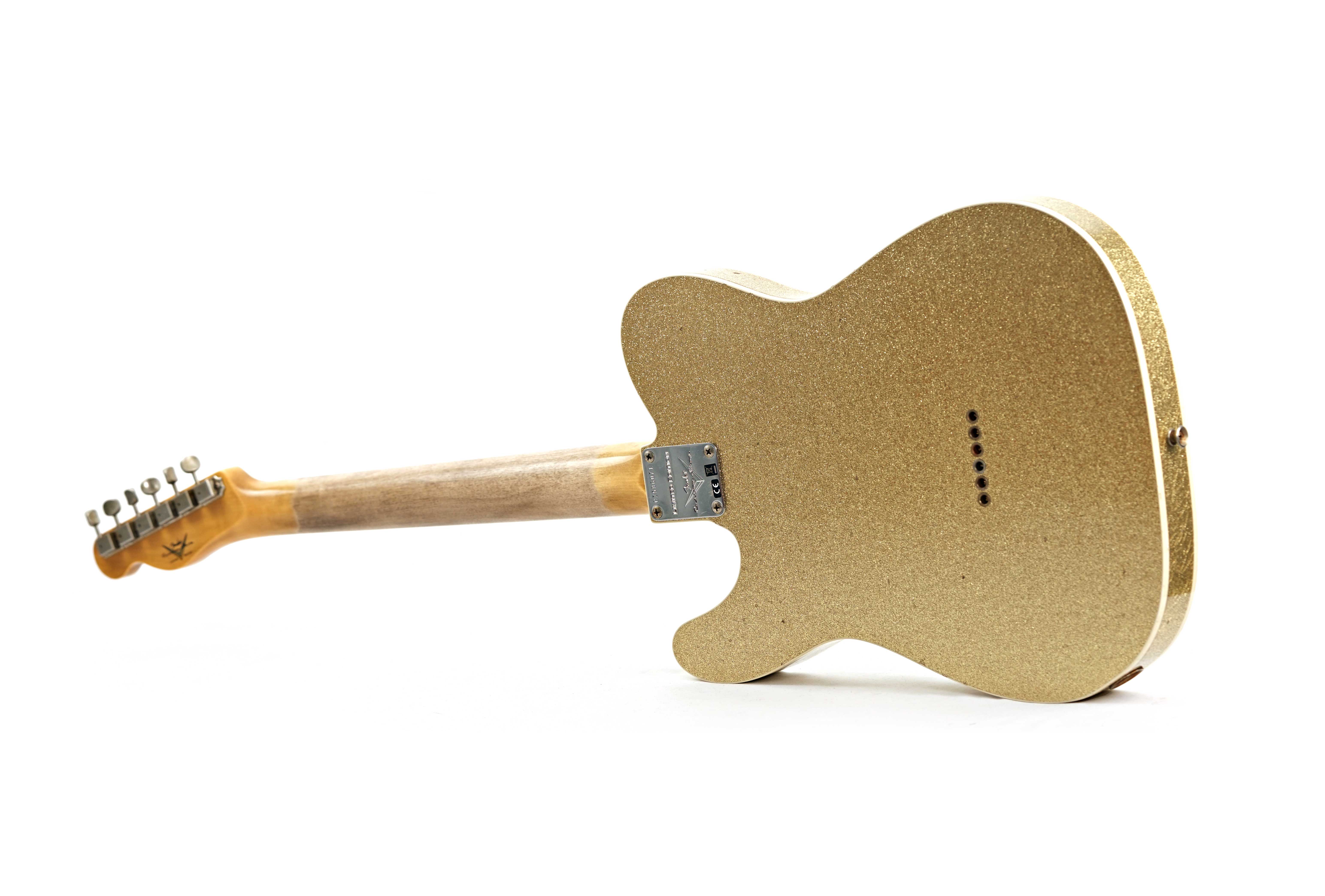 GUITARGUITAR Fender Custom Shop Limited Edition 1960 Telecaster Custom Jouneyman Relic Aged Gold Sparkle #CZ586071