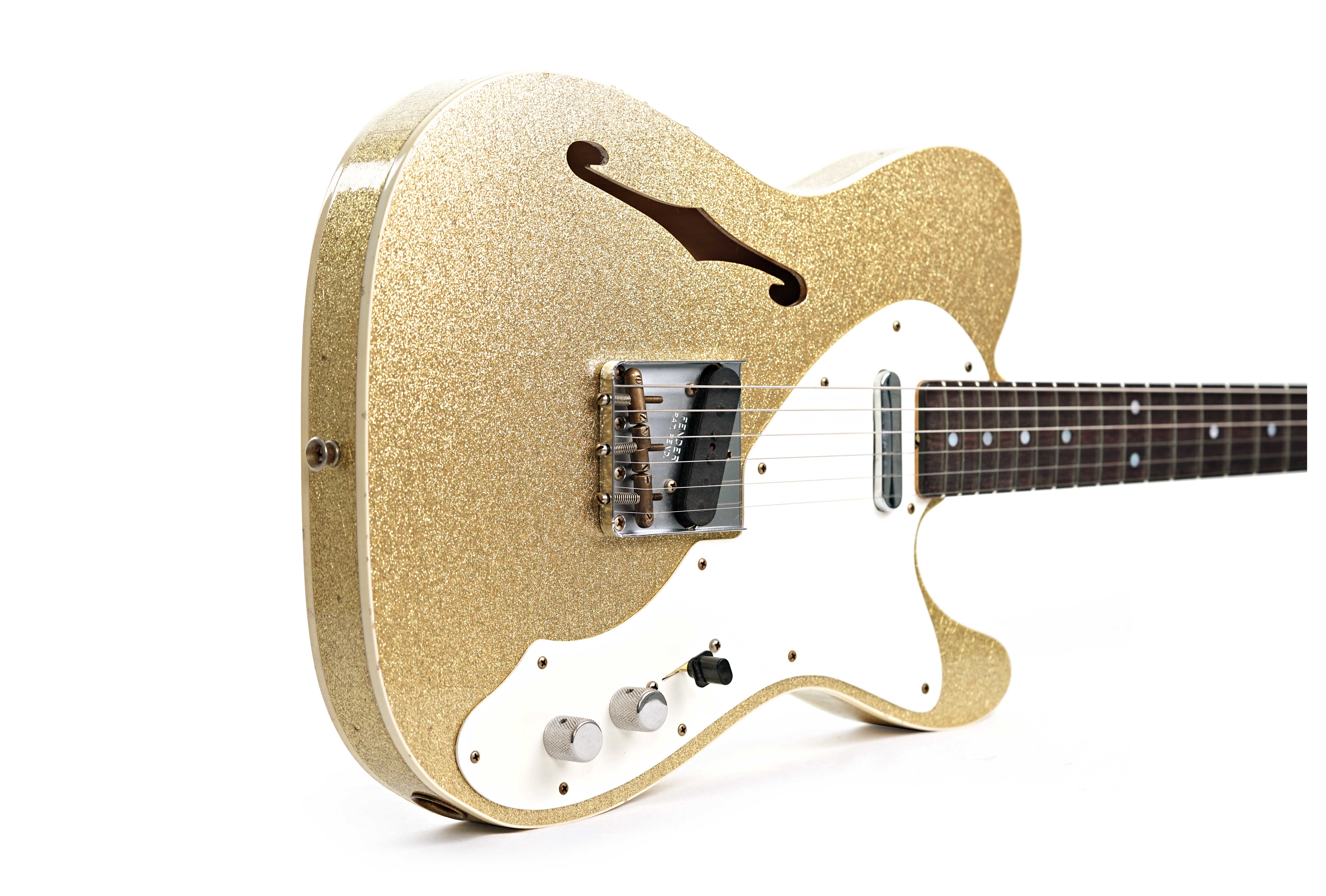 GUITARGUITAR Fender Custom Shop Limited Edition 1960 Telecaster Custom Jouneyman Relic Aged Gold Sparkle #CZ586071
