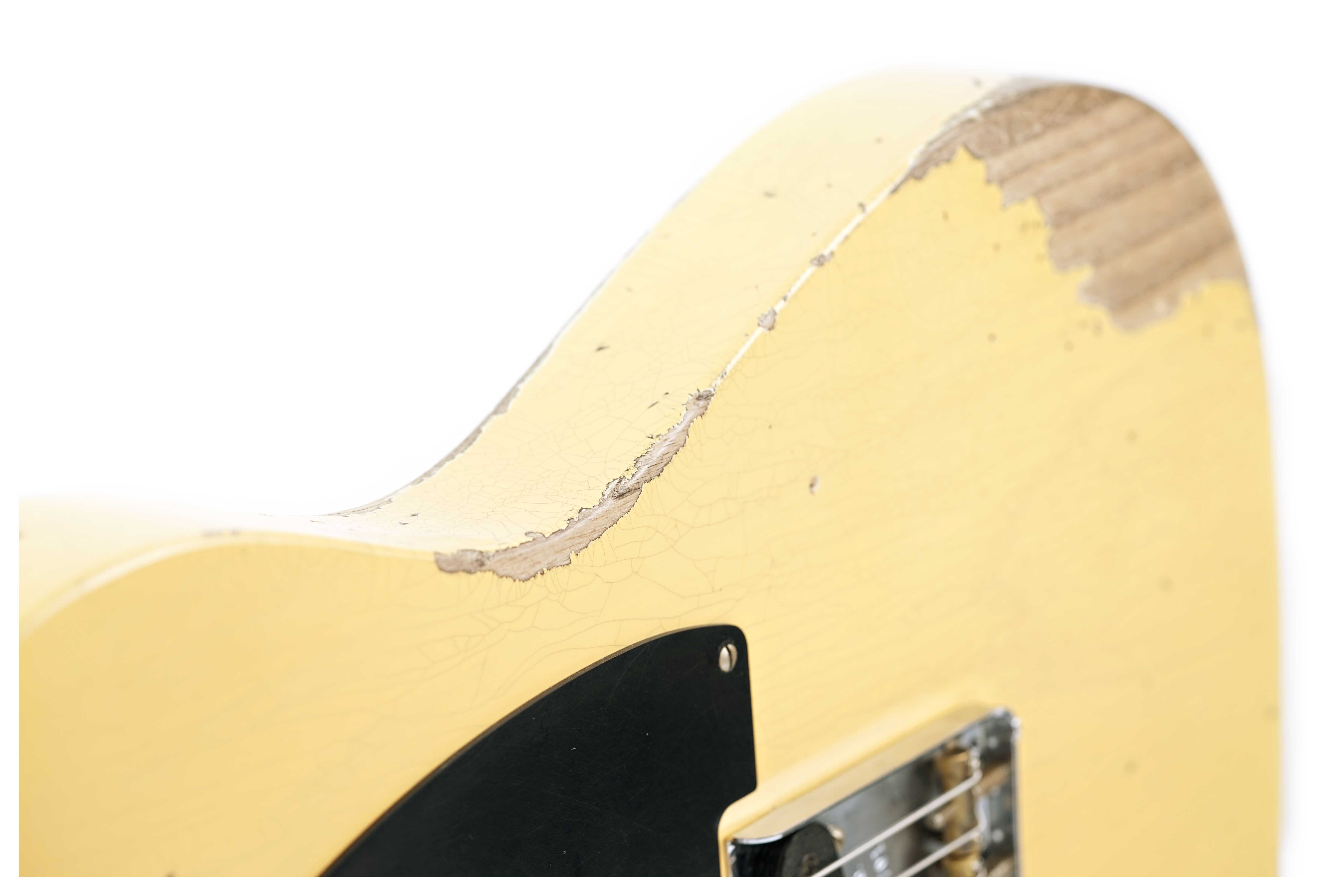 GUITARGUITAR Fender Custom Shop 1952 Telecaster Heavy Relic Aged Nocaster Blonde Maple Fingerboard Left Handed #R131701