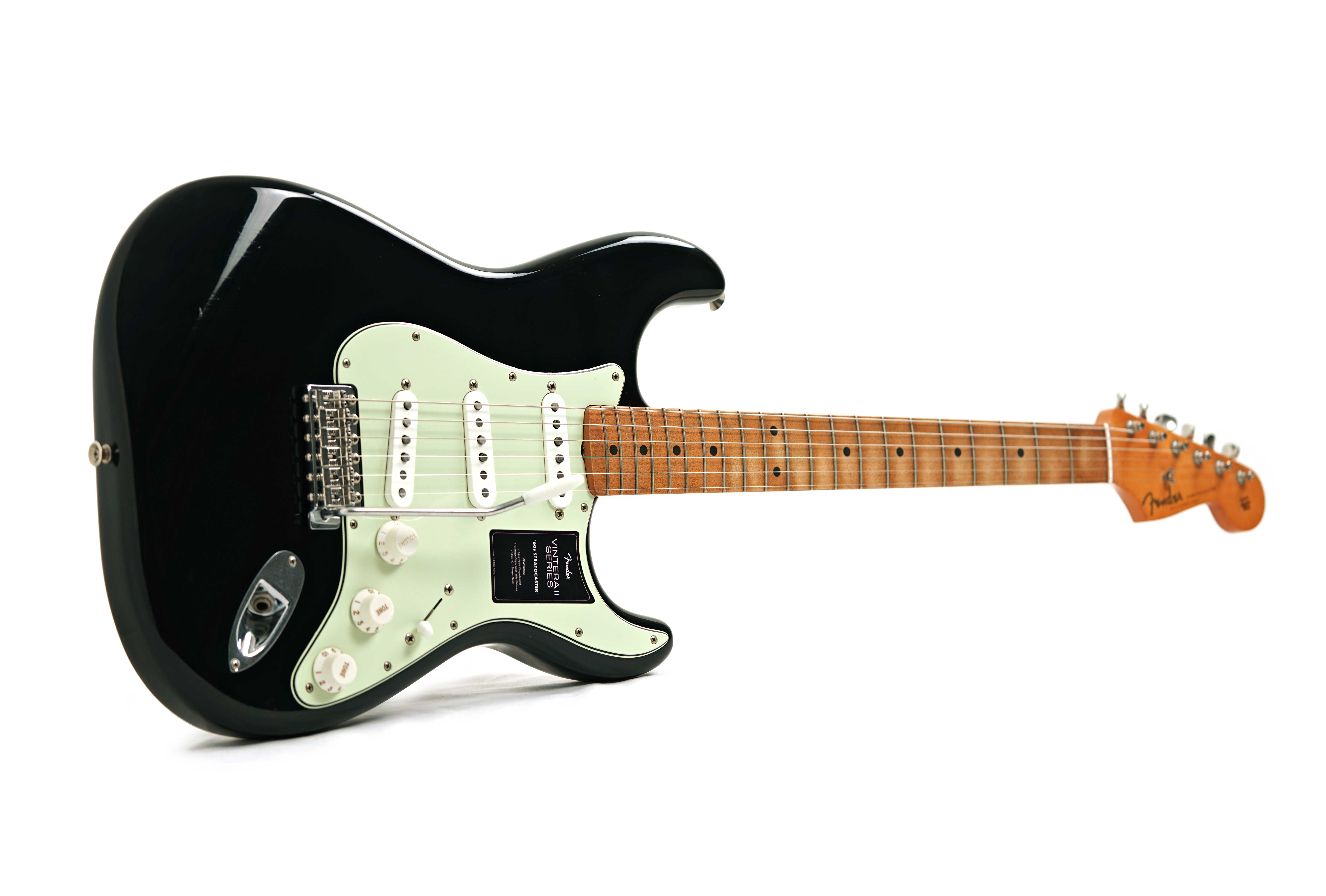 GUITARGUITAR Fender Limited Edition Vintera II Road Worn '60s Stratocaster Maple Fingerboard Black #MX25089391