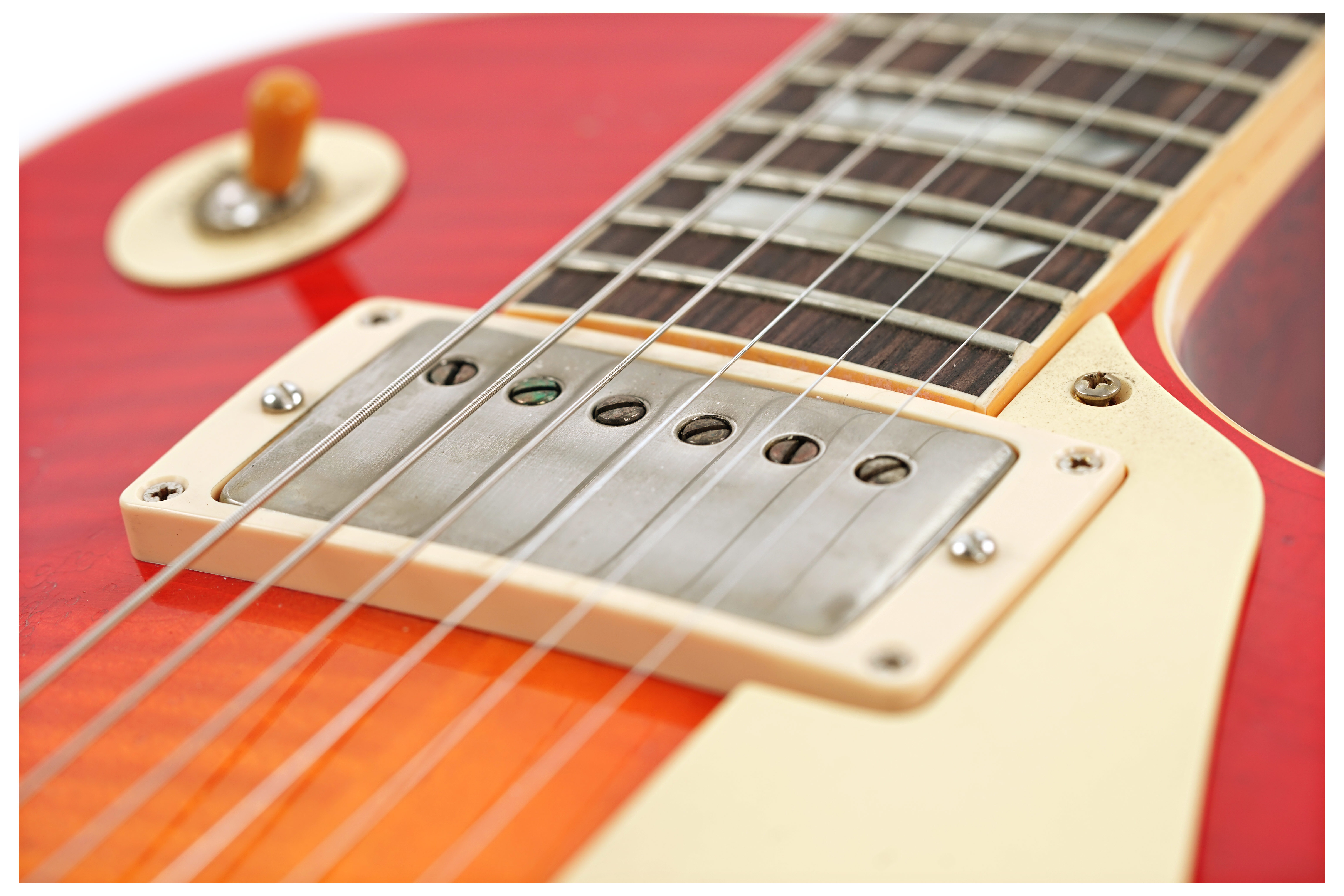 GUITARGUITAR Gibson Custom Shop 59 Les Paul Standard Made 2 Measure Wide Tomato Burst Murphy Lab Heavy Aged #04316