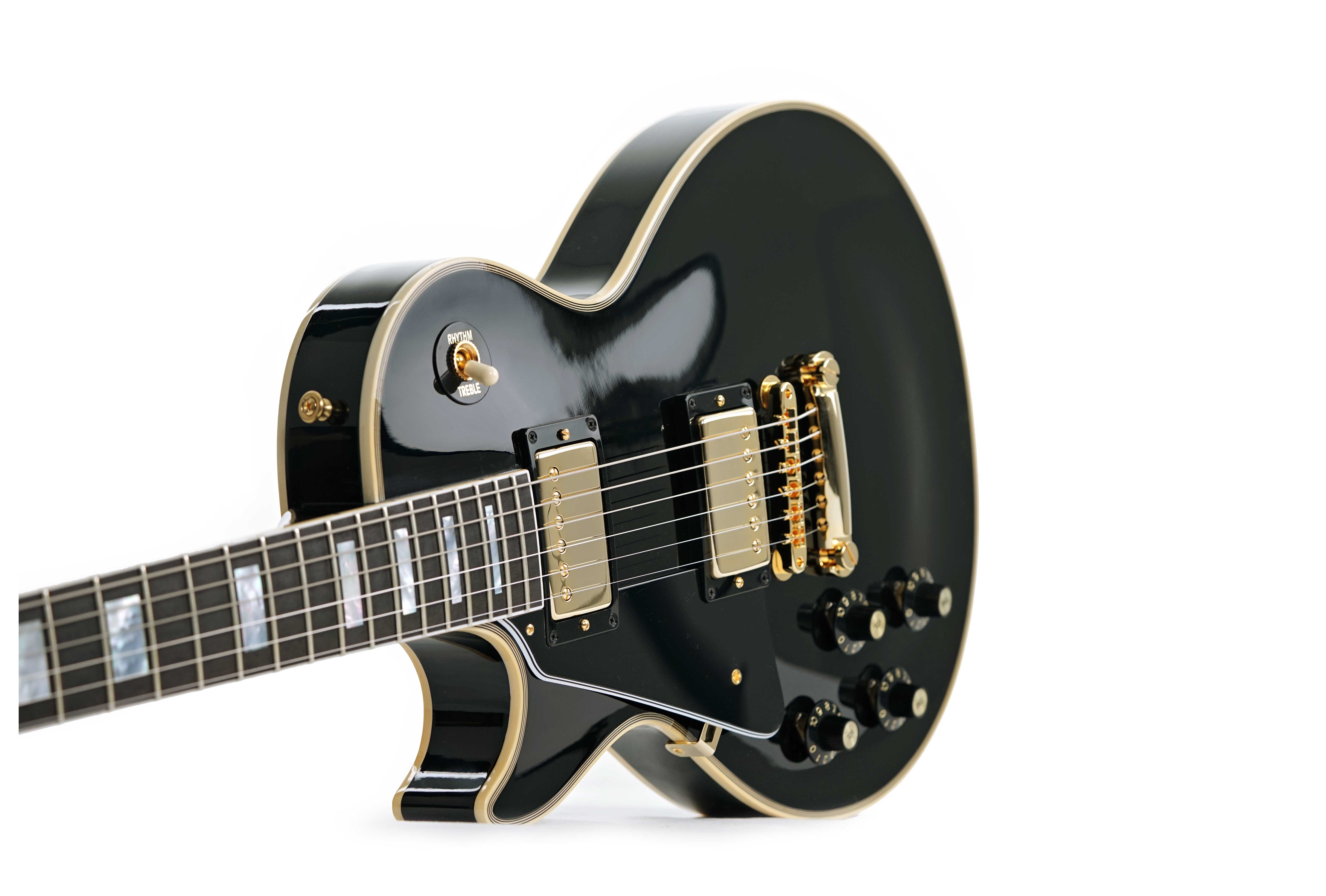 GUITARGUITAR Gibson Custom Shop 1968 Les Paul Custom Reissue Gloss Ebony Left Handed #408638
