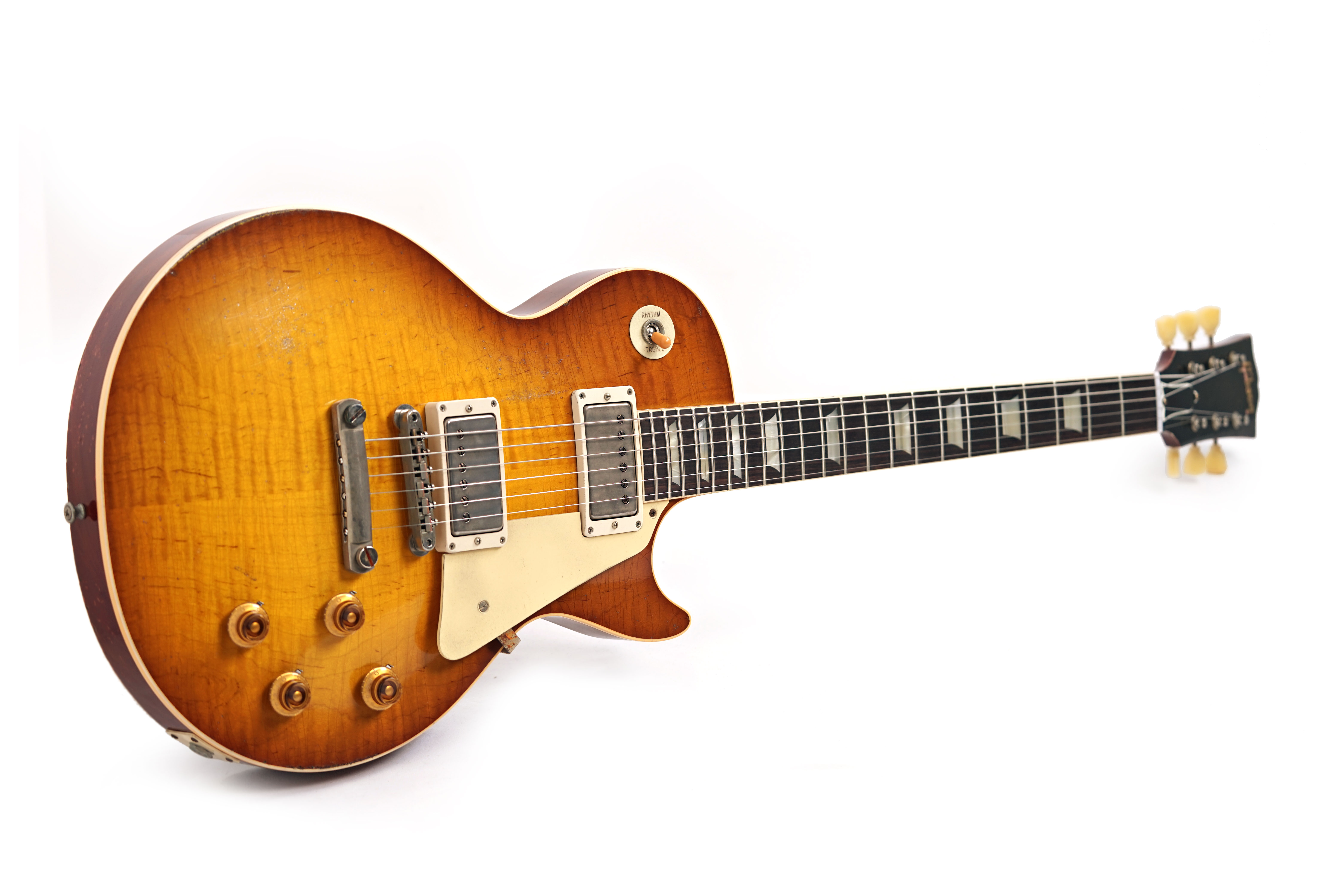GUITARGUITAR Gibson Custom Shop Murphy Lab 1959 Les Paul Standard Reissue Heavy Aged Golden Poppy Burst #943458