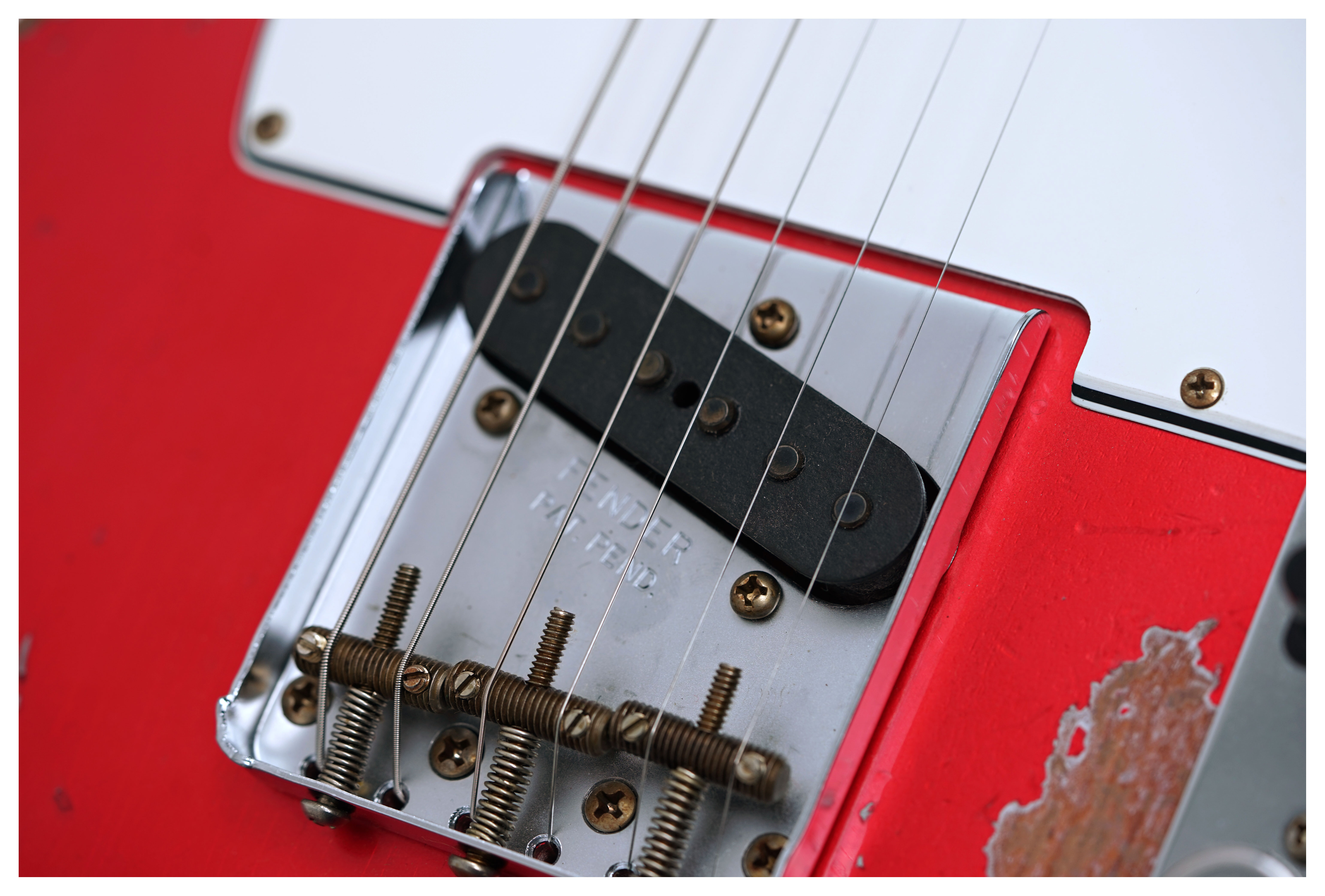 GUITARGUITAR Fender Custom Shop 1961 Telecaster Heavy Relic Faded Aged Candy Apple Red #CZ587863