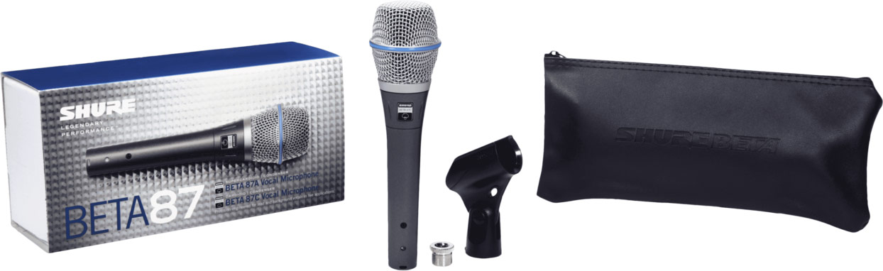 GUITARGUITAR Shure Beta 87A Electret Condenser Vocal Mic