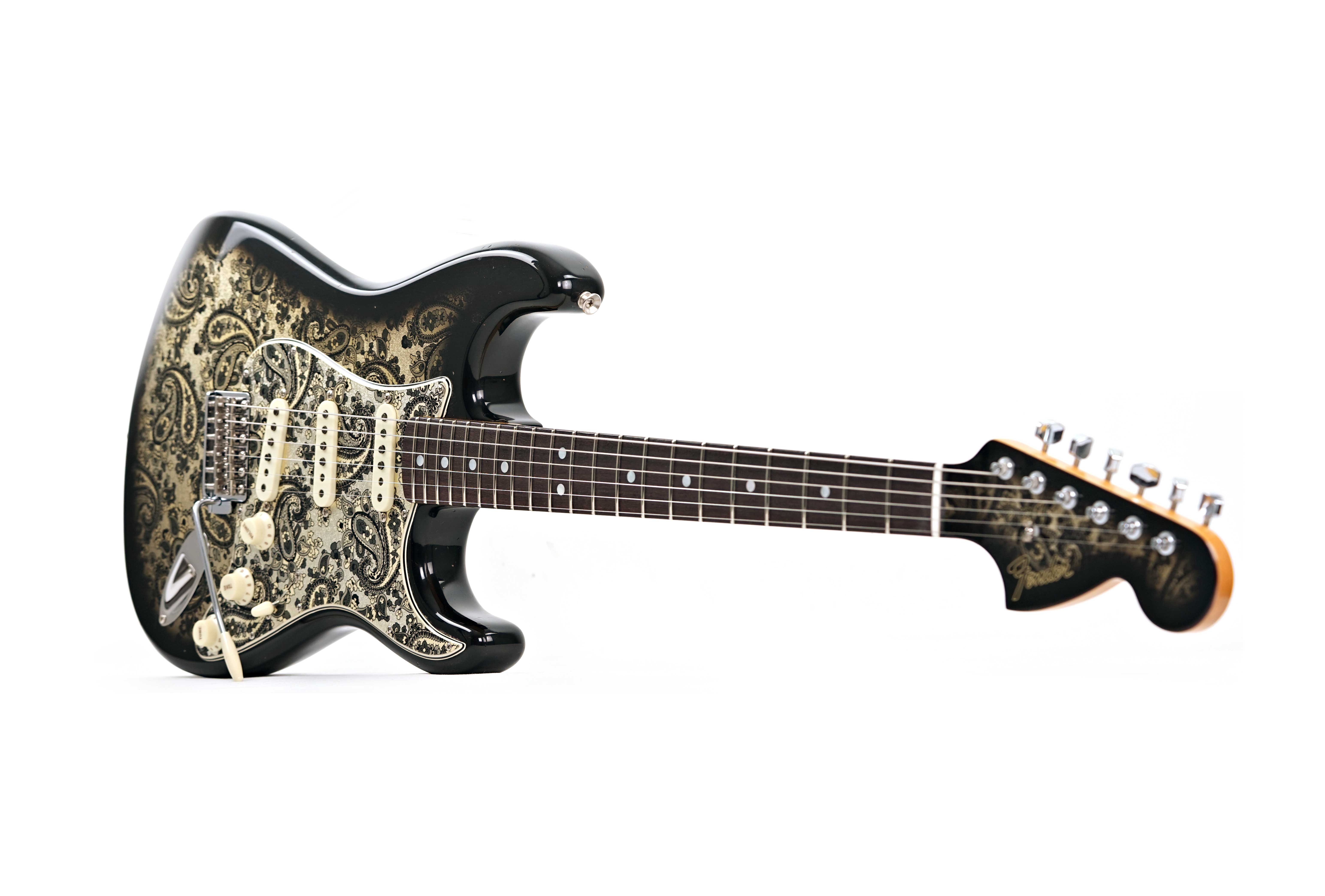 GUITARGUITAR Fender Custom Shop Limited Edition 1968 Stratocaster Journeyman Relic Black Paisley #CZ586101