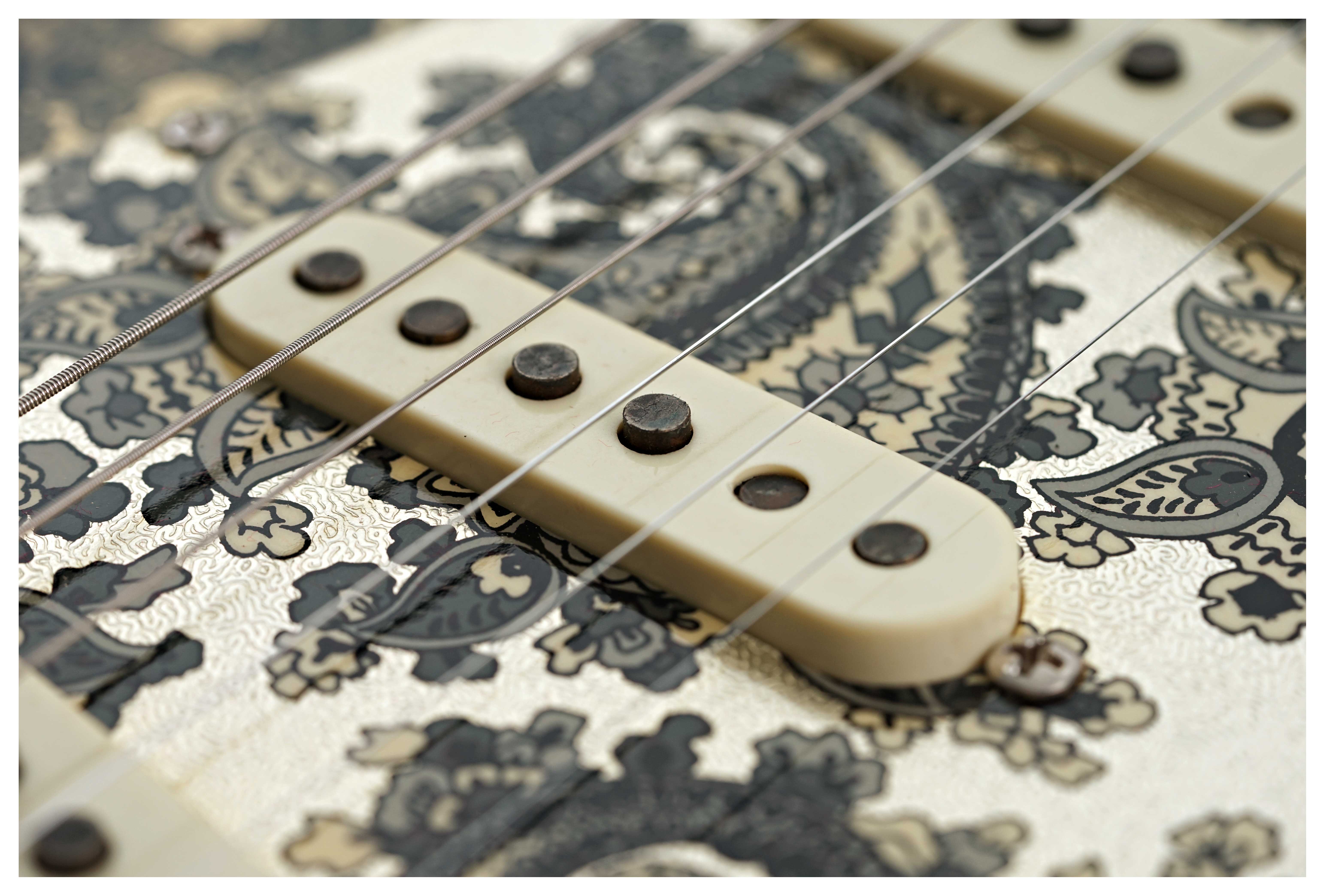 GUITARGUITAR Fender Custom Shop Limited Edition 1968 Stratocaster Journeyman Relic Black Paisley #CZ586101