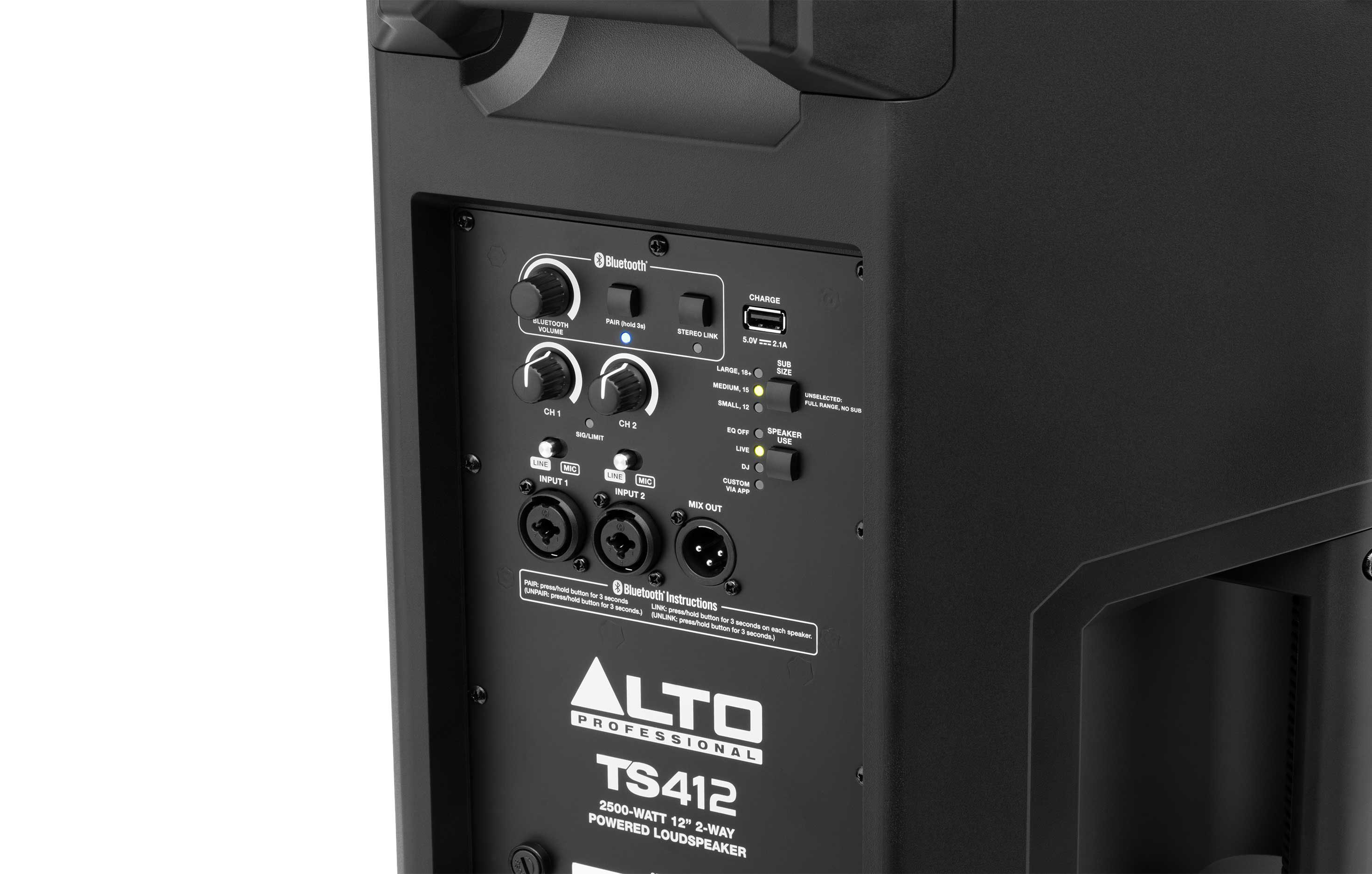 GUITARGUITAR Alto TS412 Active 12 inch Speaker Pair