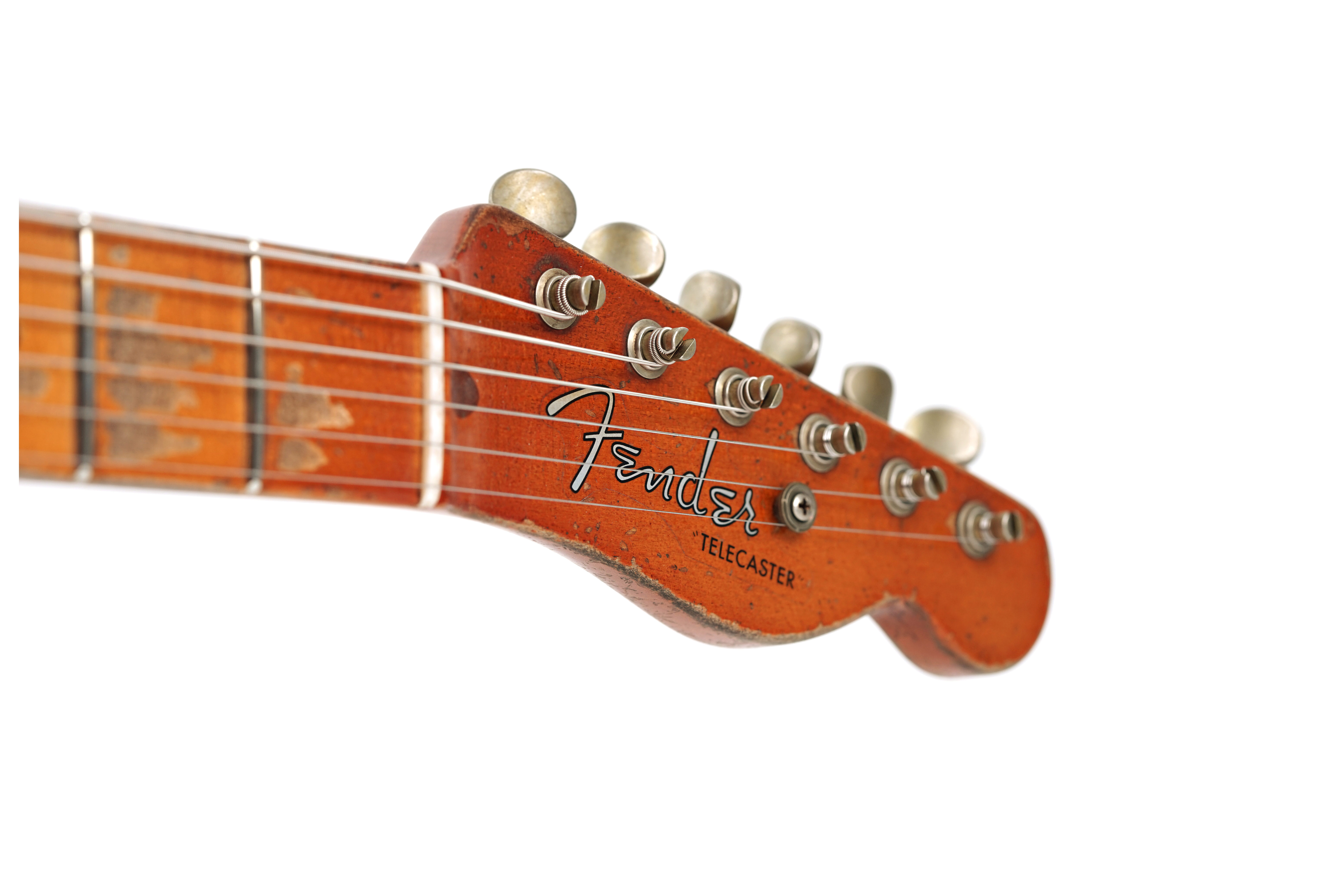 GUITARGUITAR Fender Custom Shop 1955 Telecaster Heavy Relic Masterbuilt By Dale Wilson Aged White Blonde #CZ552240
