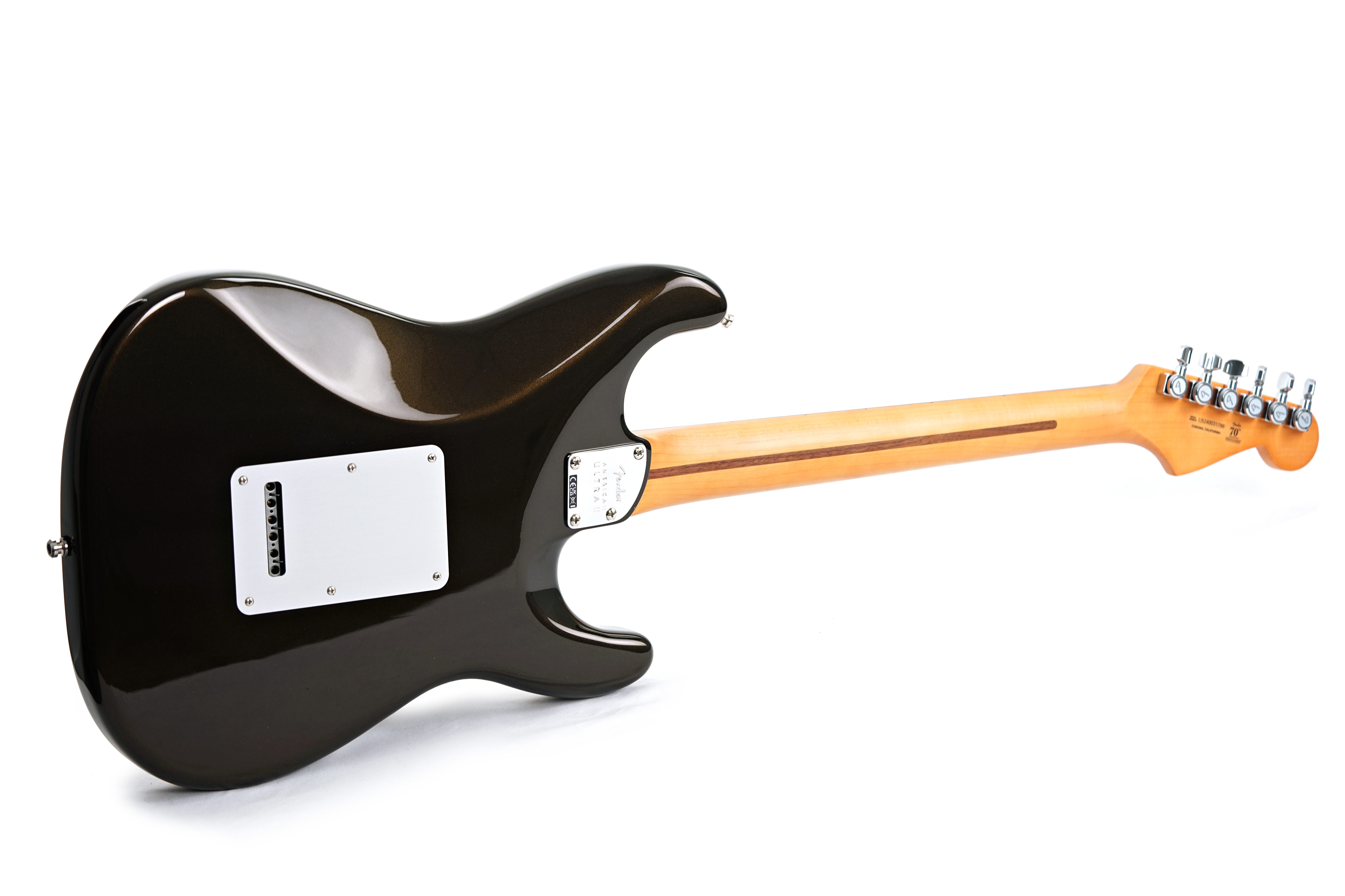 GUITARGUITAR Fender American Ultra II Stratocaster Ebony Fingerboard Texas Tea Left Handed