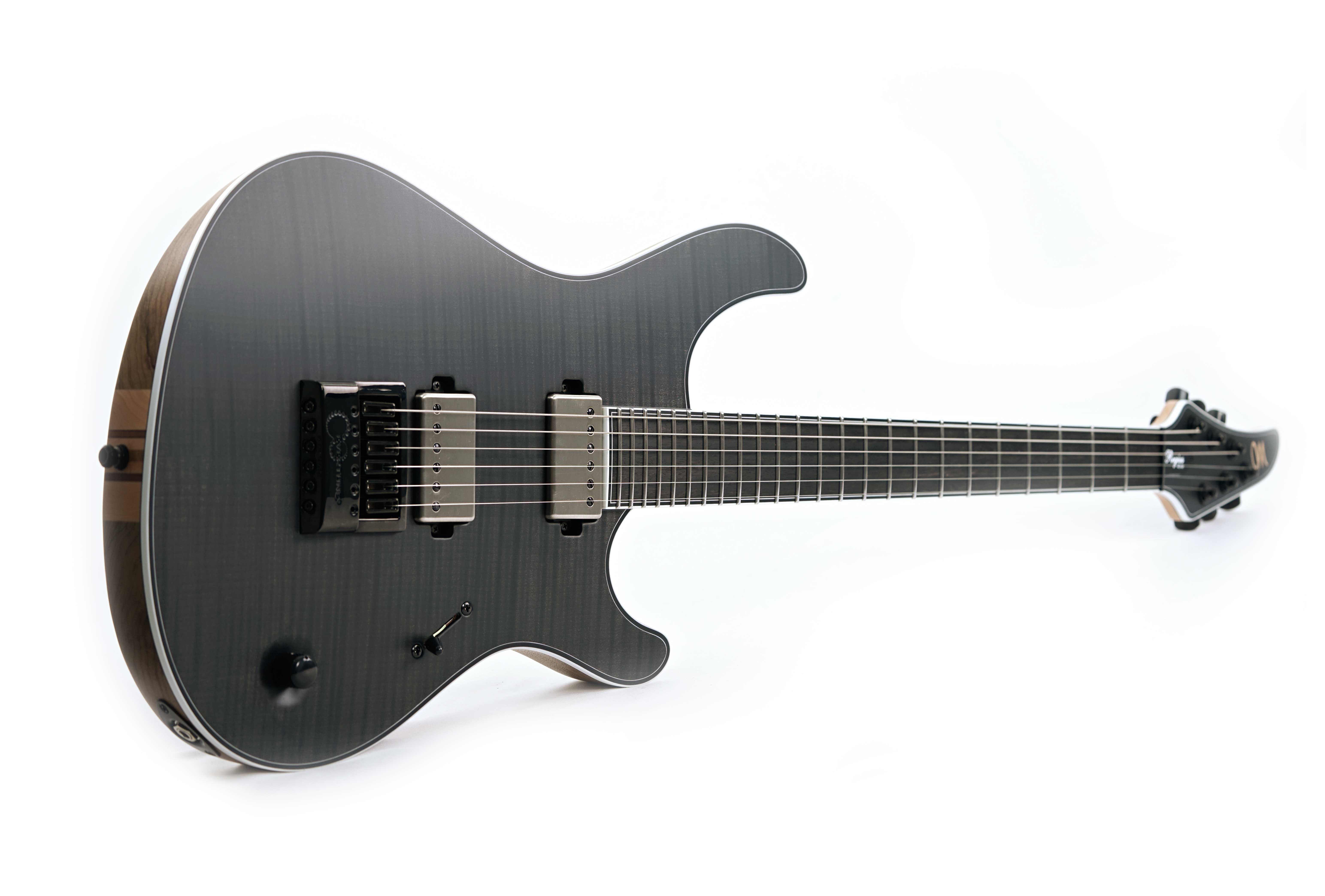 GUITARGUITAR Mayones Regius 6 4Ever, Flame Maple 3A, Trans Black Satin, Black Limba Body #RP2409341