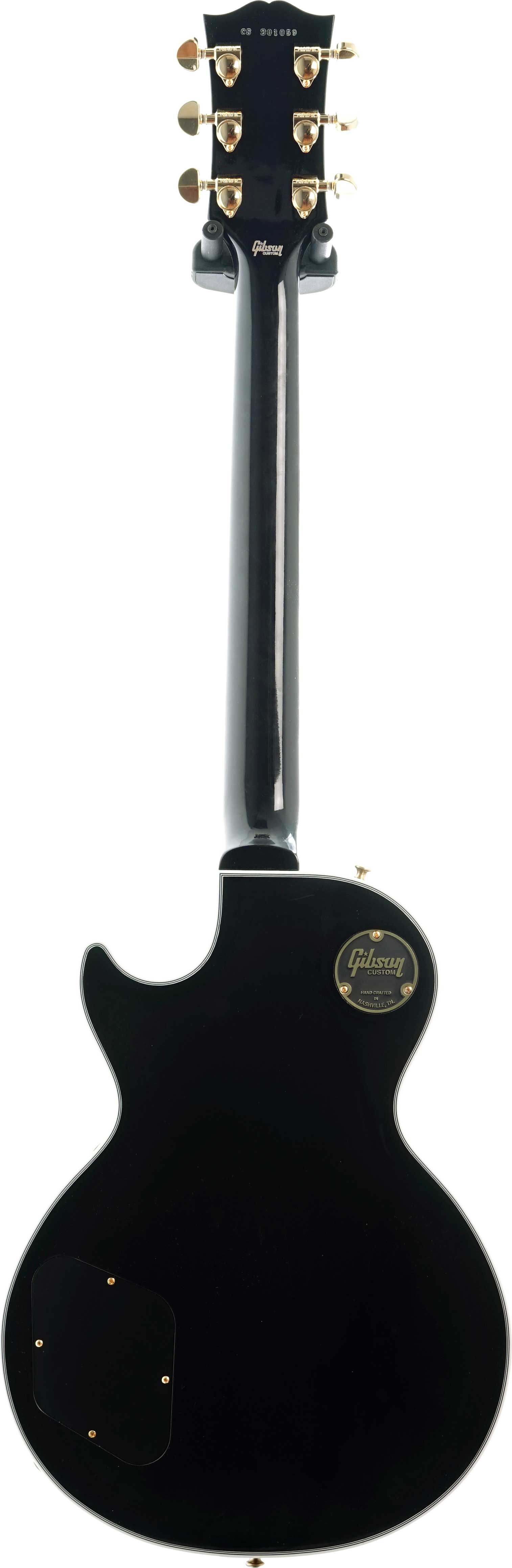 GUITARGUITAR Gibson Custom Shop Les Paul Custom Ebony with Ebony Fingerboard Gloss