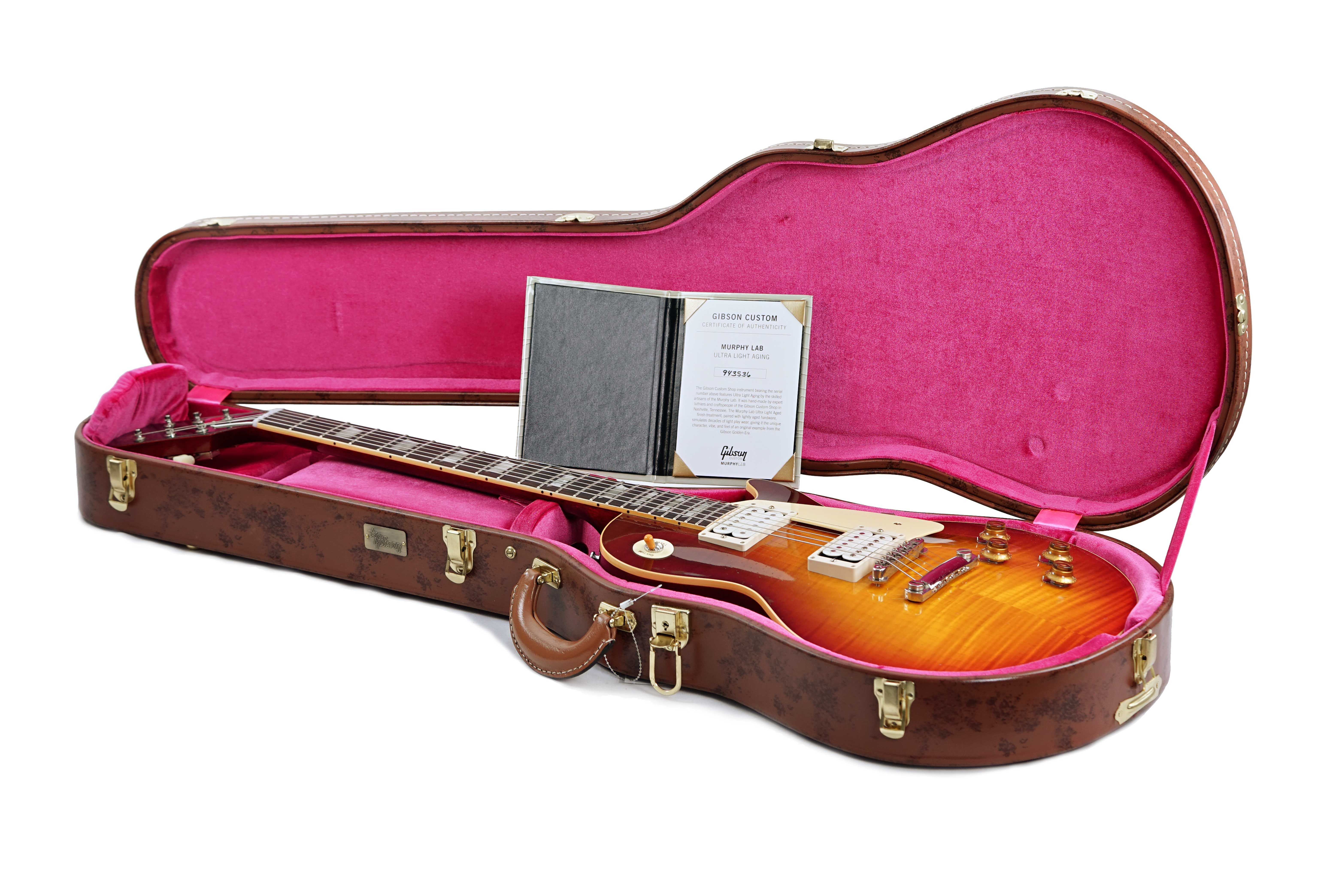 GUITARGUITAR Gibson Custom Shop Made 2 Measure 1959 Les Paul Standard Double White Royal Teaburst Murphy Lab Light Aged #943536