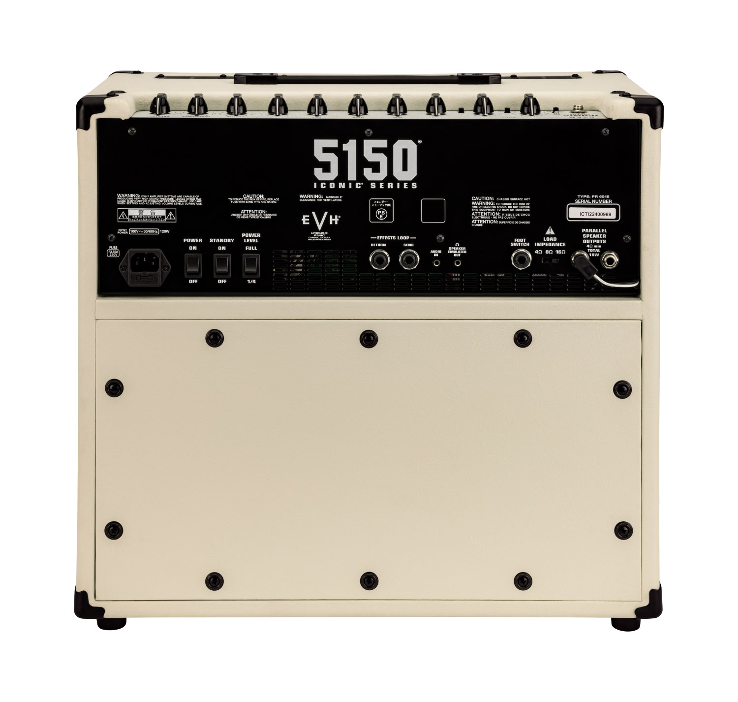 GUITARGUITAR EVH 5150 Iconic 15W Ivory Combo Valve Amp