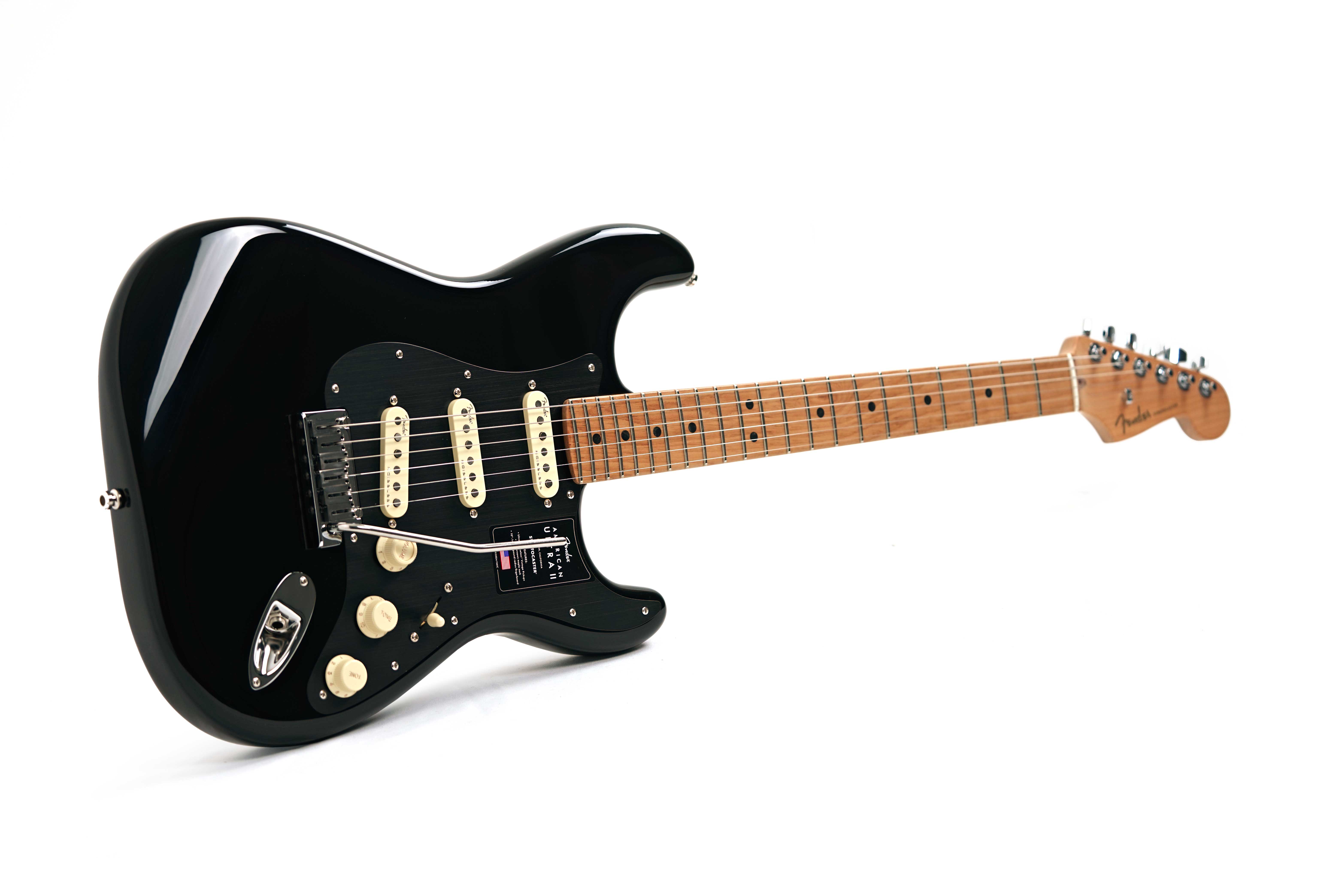 GUITARGUITAR Fender Ultra II Stratocaster Roasted Maple Fingerboard Black guitarguitar Exclusive (Ex-Demo) #US25006712