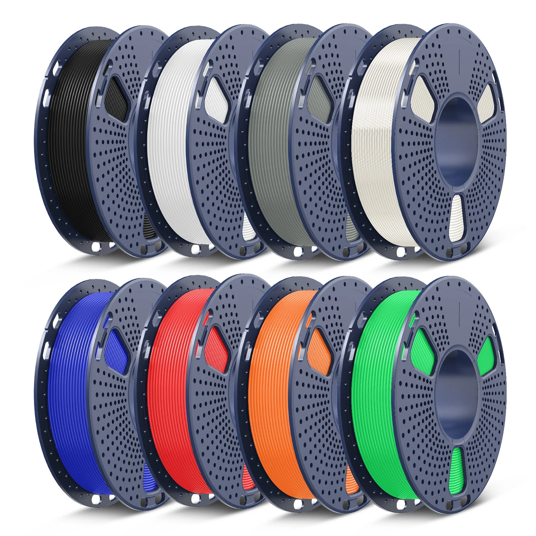 250g Spool PLA, PLA+, PLA+2.0, PLA Meta Multicolor Filament Bundle, 250g*8 Rolls