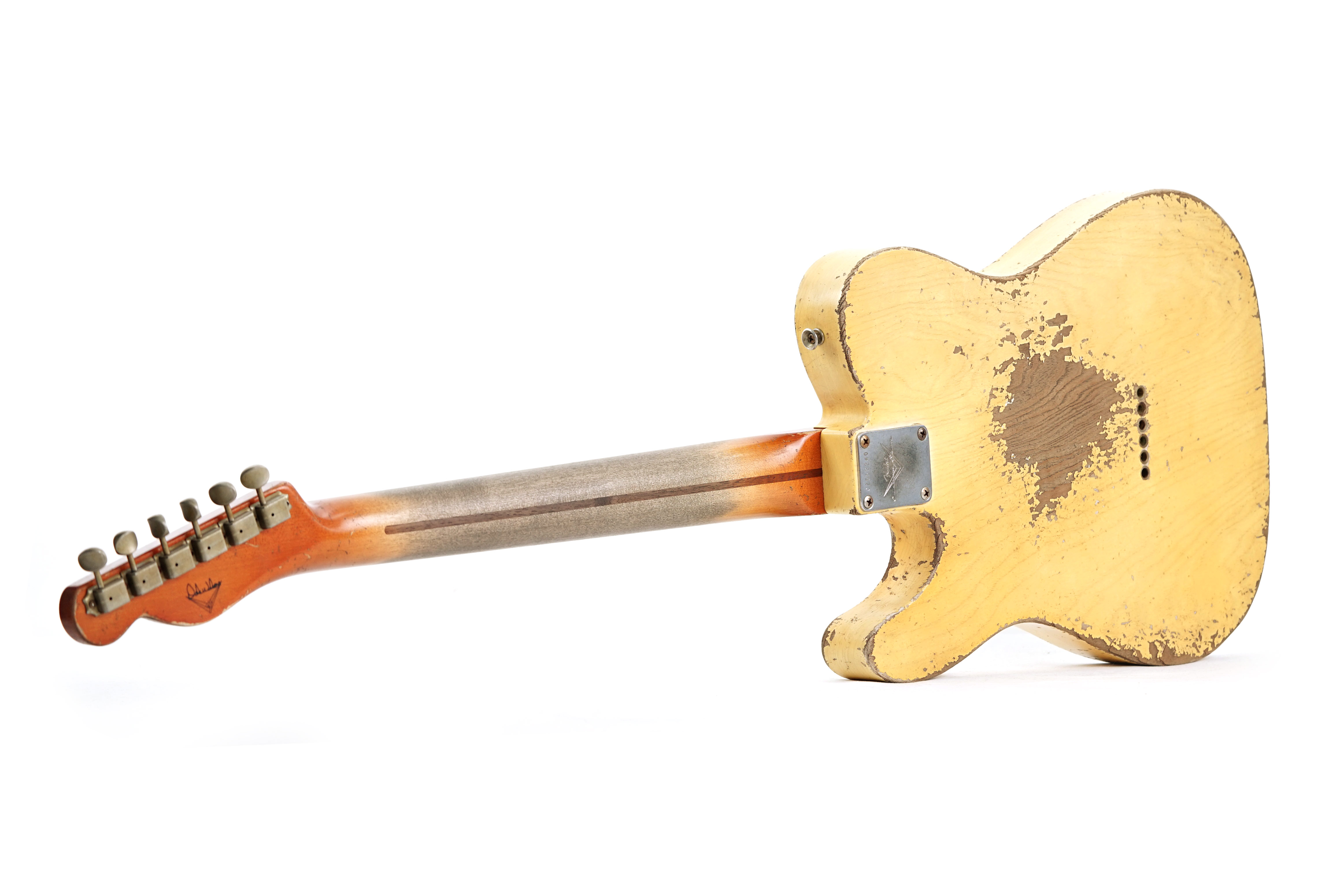 GUITARGUITAR Fender Custom Shop 1955 Telecaster Heavy Relic Masterbuilt By Dale Wilson Aged White Blonde #CZ552240