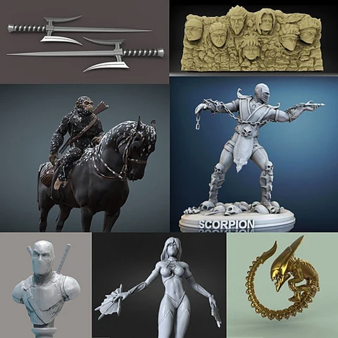 comic related characters models