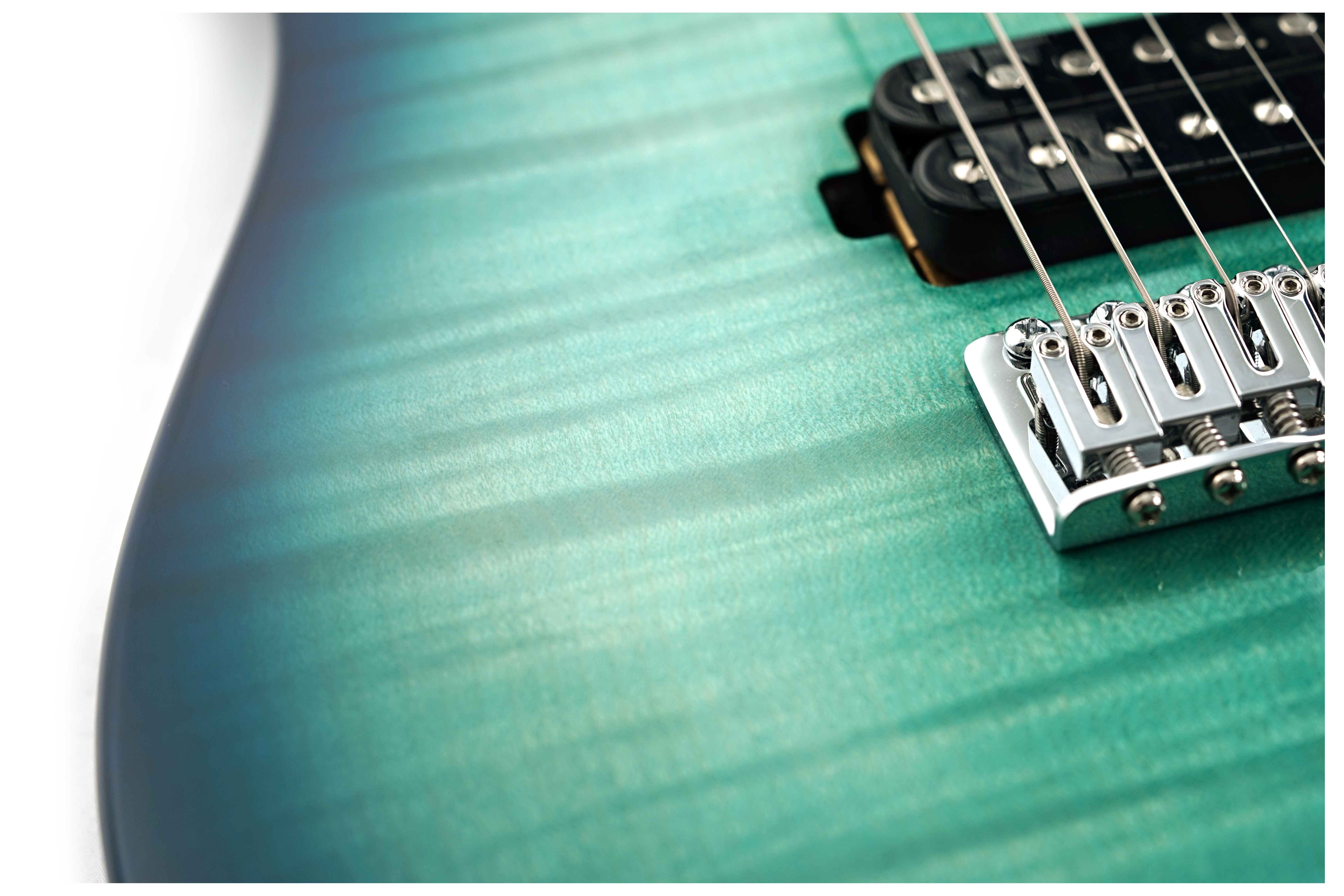 GUITARGUITAR Ibanez AZ24S1F AZ Standard HH Transparent Turquoise Burst