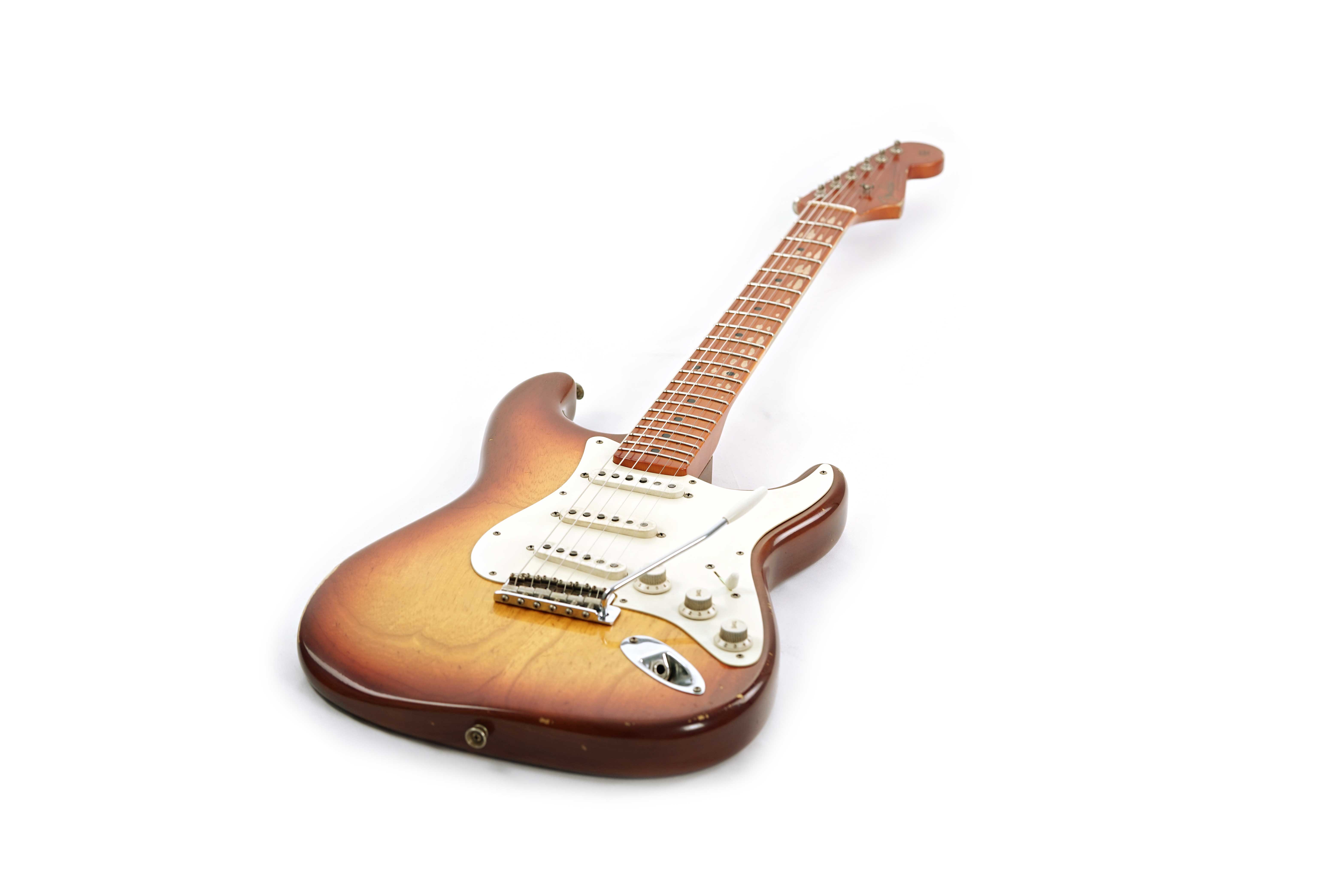 GUITARGUITAR Fender Custom Shop 1956 Stratocaster Journeyman Relic Transparent 3 Tone Sunburst Masterbuilt by Levi Perry #CZ565540