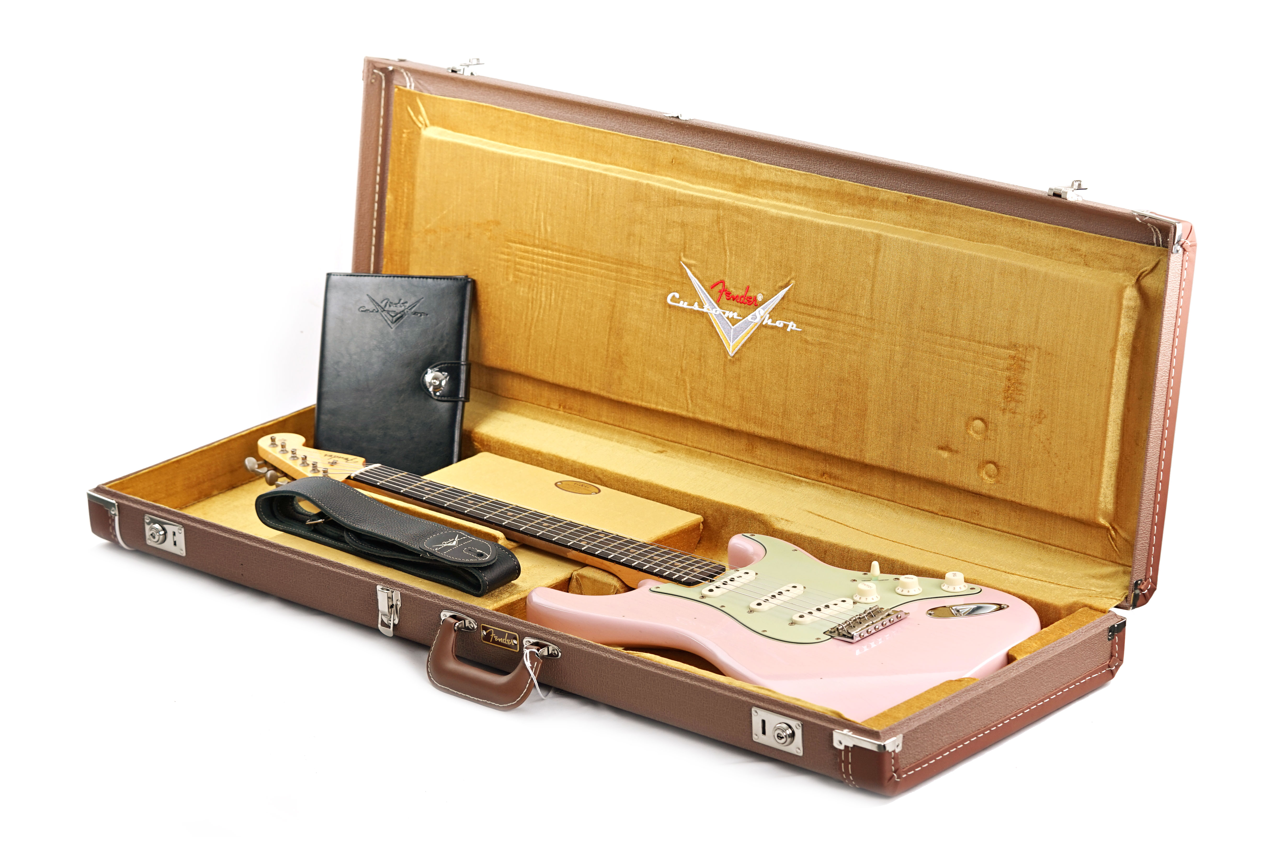 GUITARGUITAR Fender Custom Shop 1959 Collection Stratocaster Journeyman Relic Shell Pink Rosewood Fingerboard #CZ587030