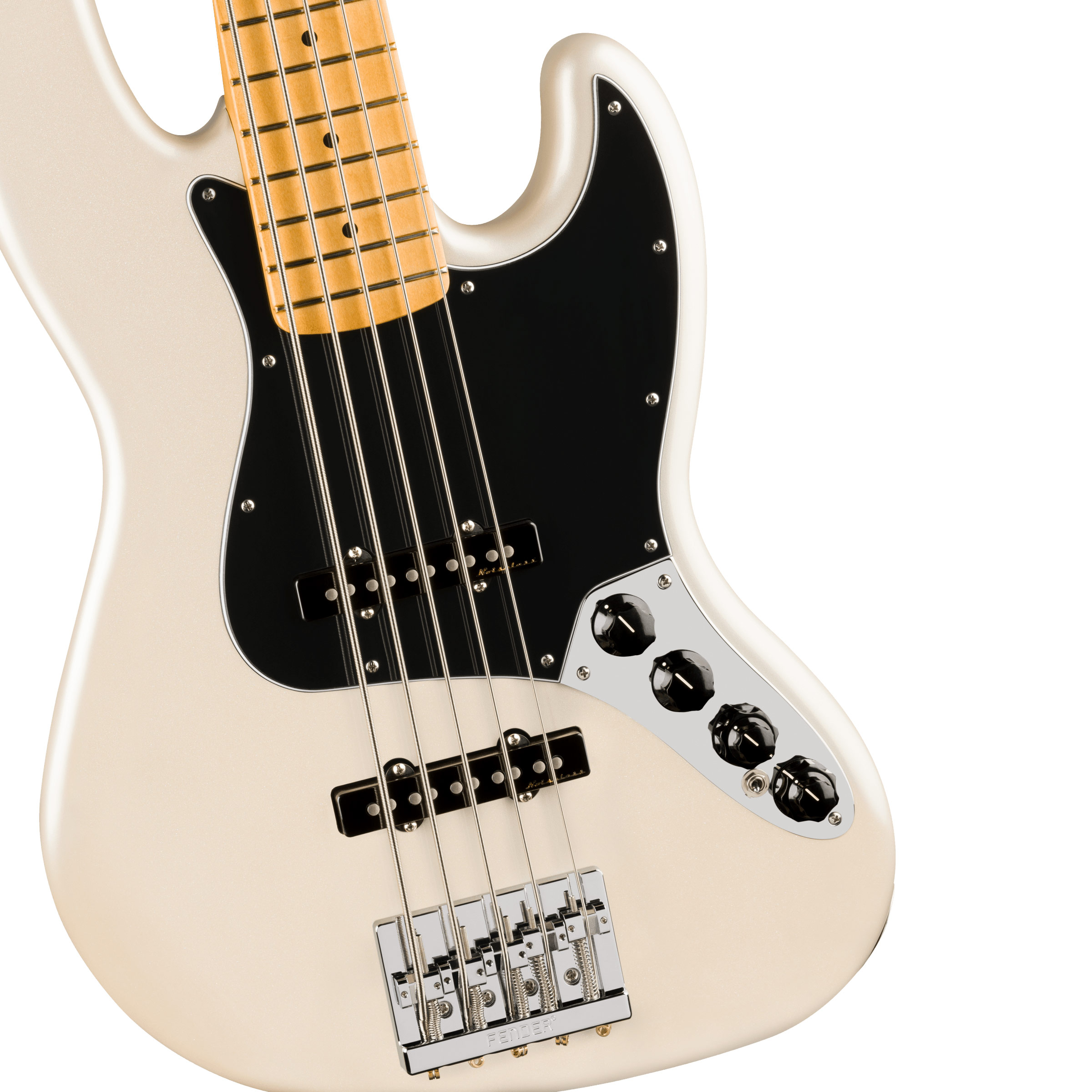 GUITARGUITAR Fender Player II Modified Active Jazz Bass V Olympic Pearl Maple Fingerboard