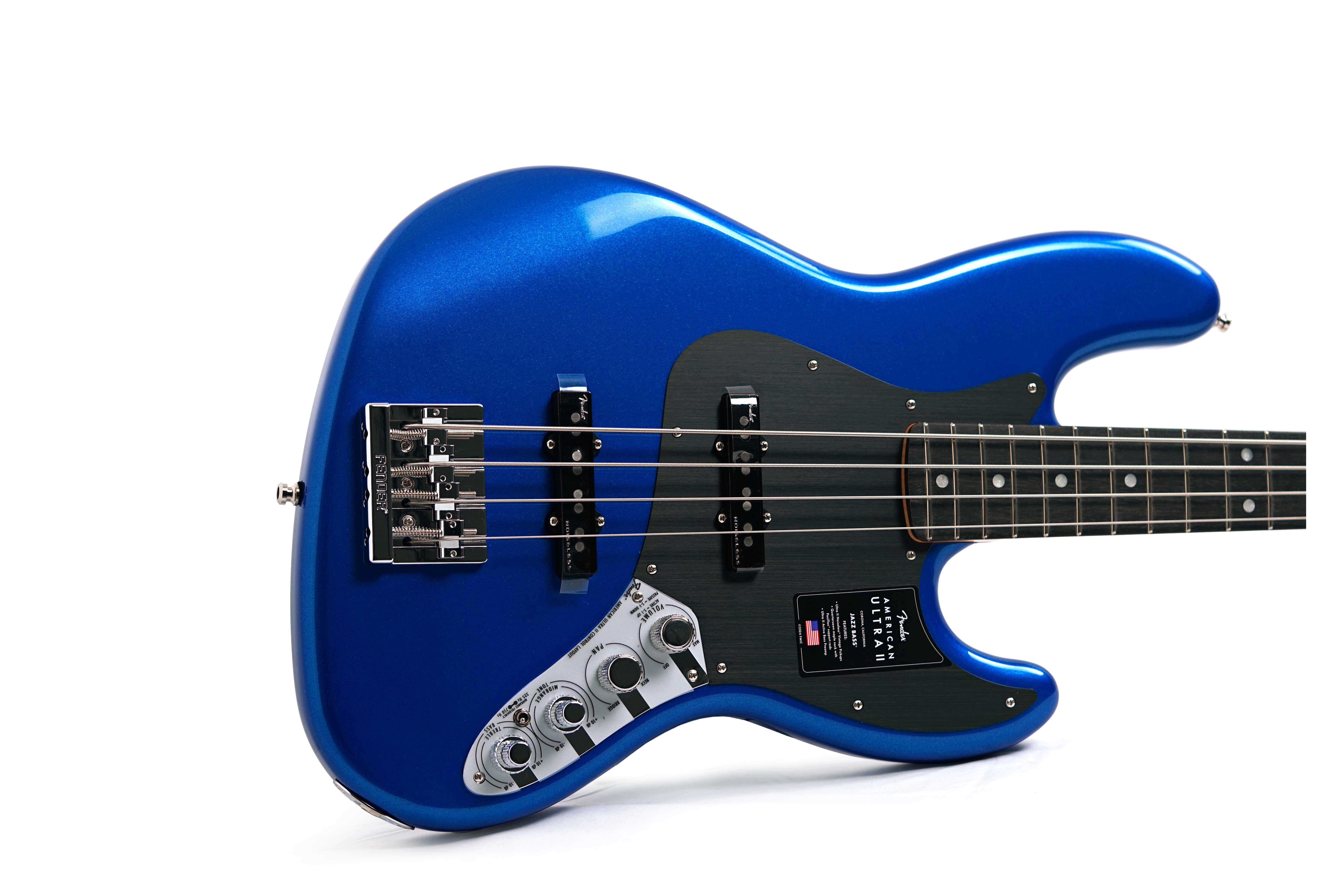 GUITARGUITAR Fender American Ultra II Jazz Bass Noble Blue Ebony Fingerboard #US24064877