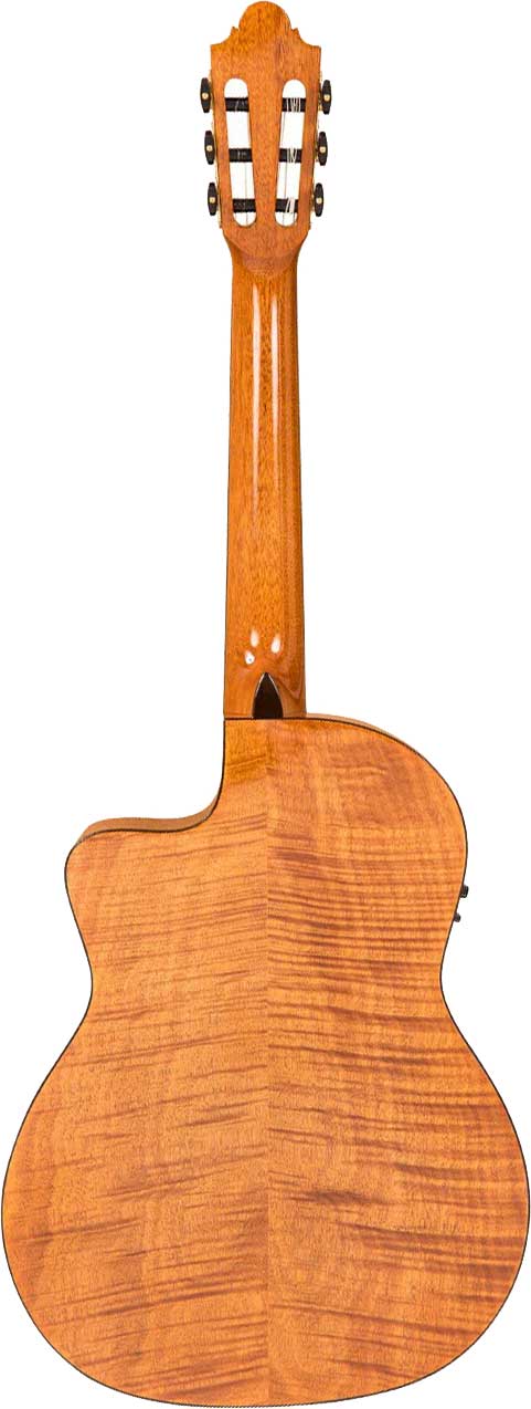 GUITARGUITAR Santos Martinez Allegro Cutaway Electro-Classic Guitar Natural High Gloss
