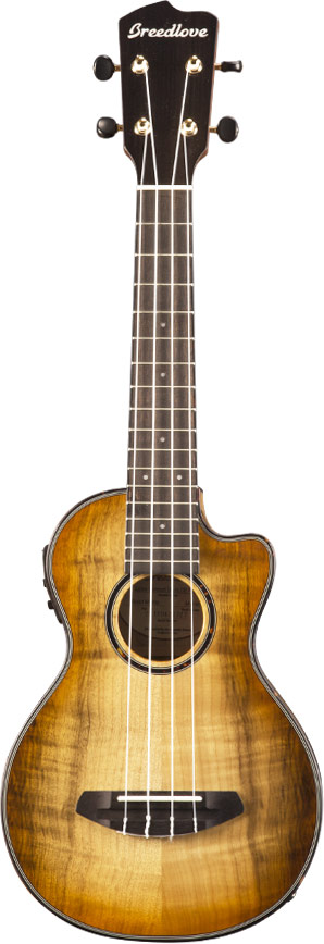 GUITARGUITAR Breedlove Lu'au Concert Ukulele CE All Myrtlewood Natural Shadow