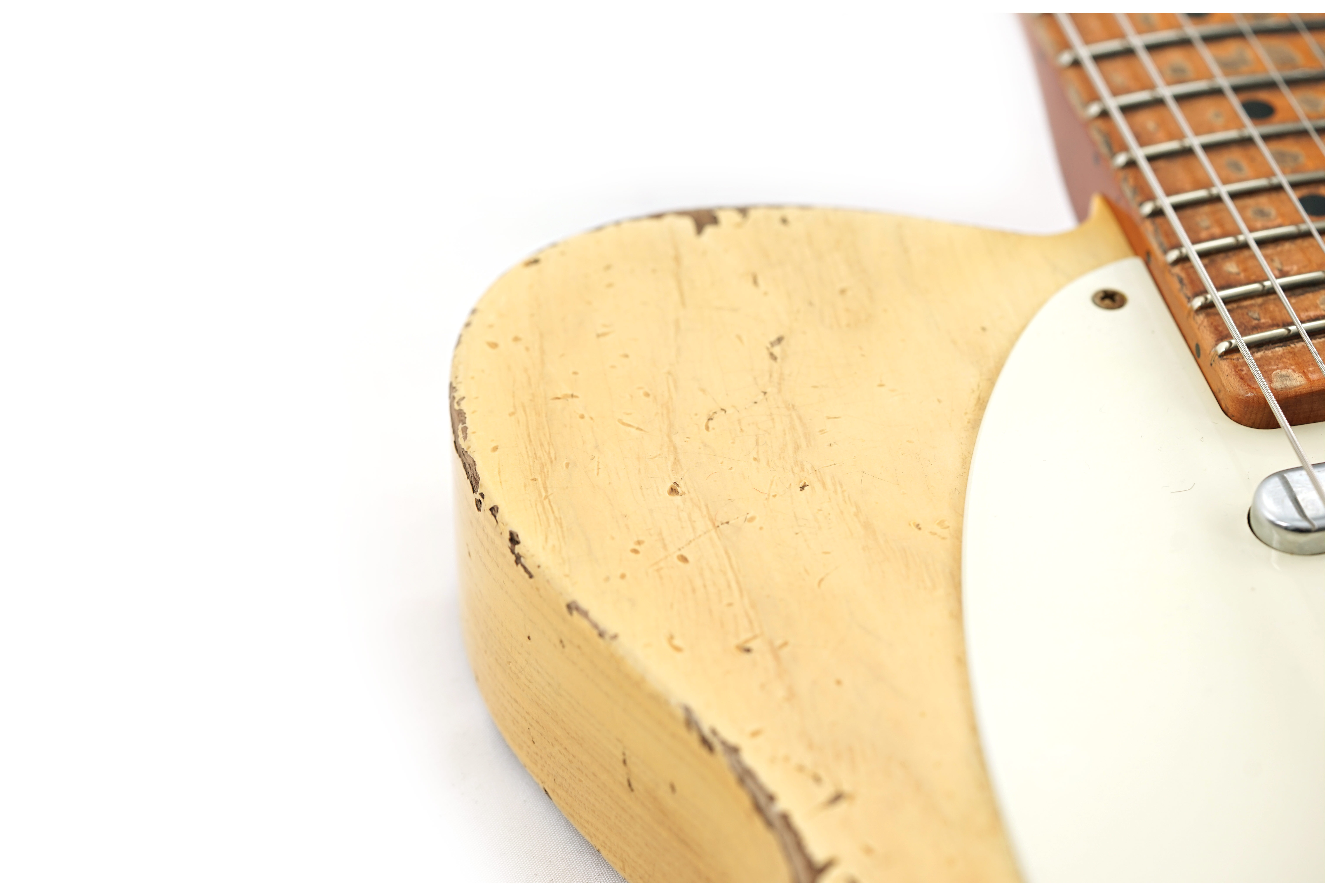 GUITARGUITAR Fender Custom Shop 1955 Telecaster Heavy Relic Masterbuilt By Dale Wilson Aged White Blonde #CZ552240