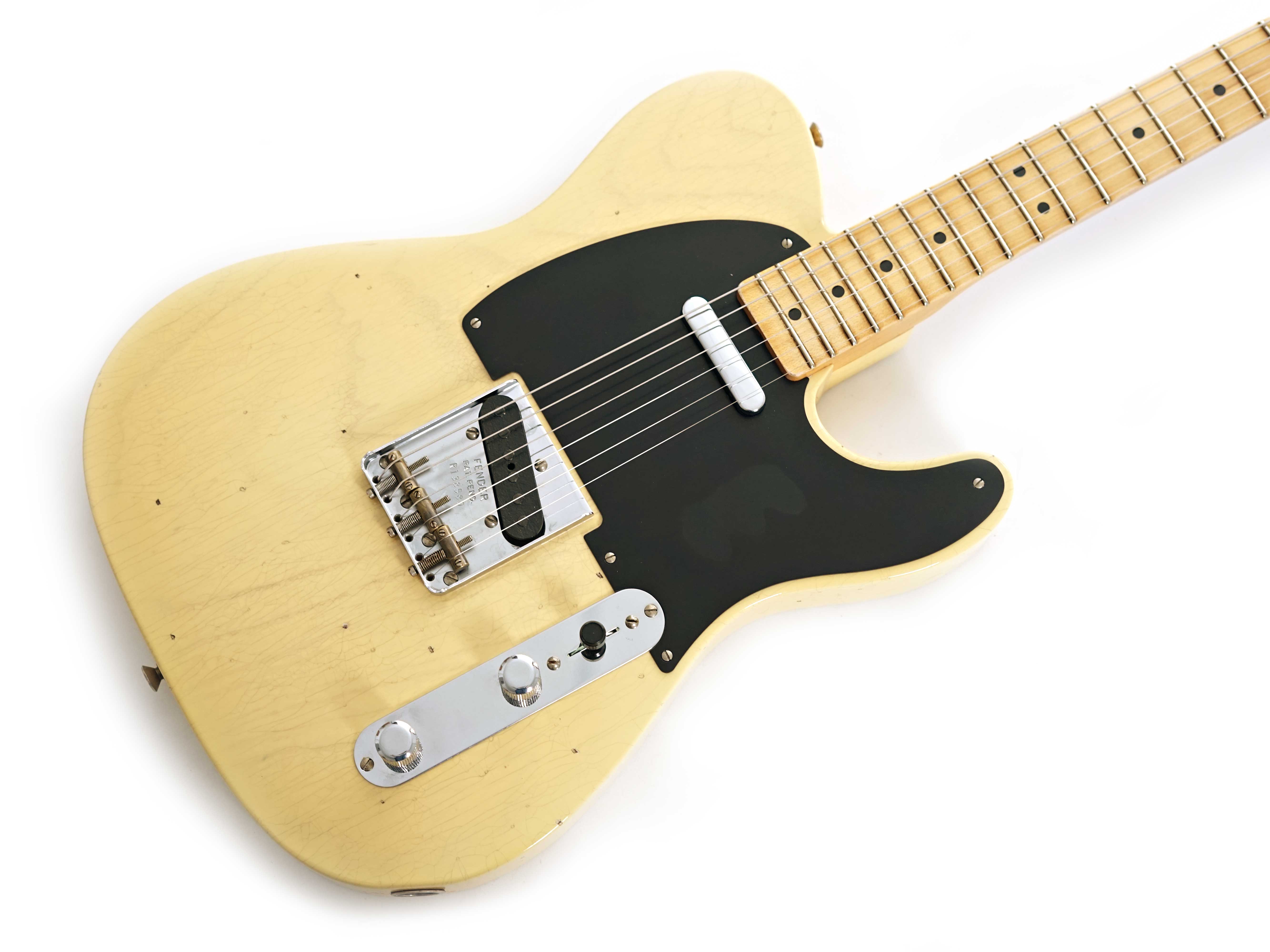 GUITARGUITAR Fender Custom Shop 1950 Double Esquire Journeyman Relic Faded Nocaster Blonde #R138580