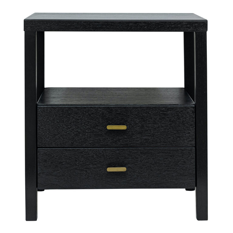 World Market Goswell Wood Nightstand with Storage
