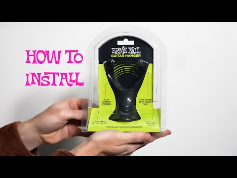 GUITARGUITAR Ernie Ball Guitar Wall Mount Hanger Black