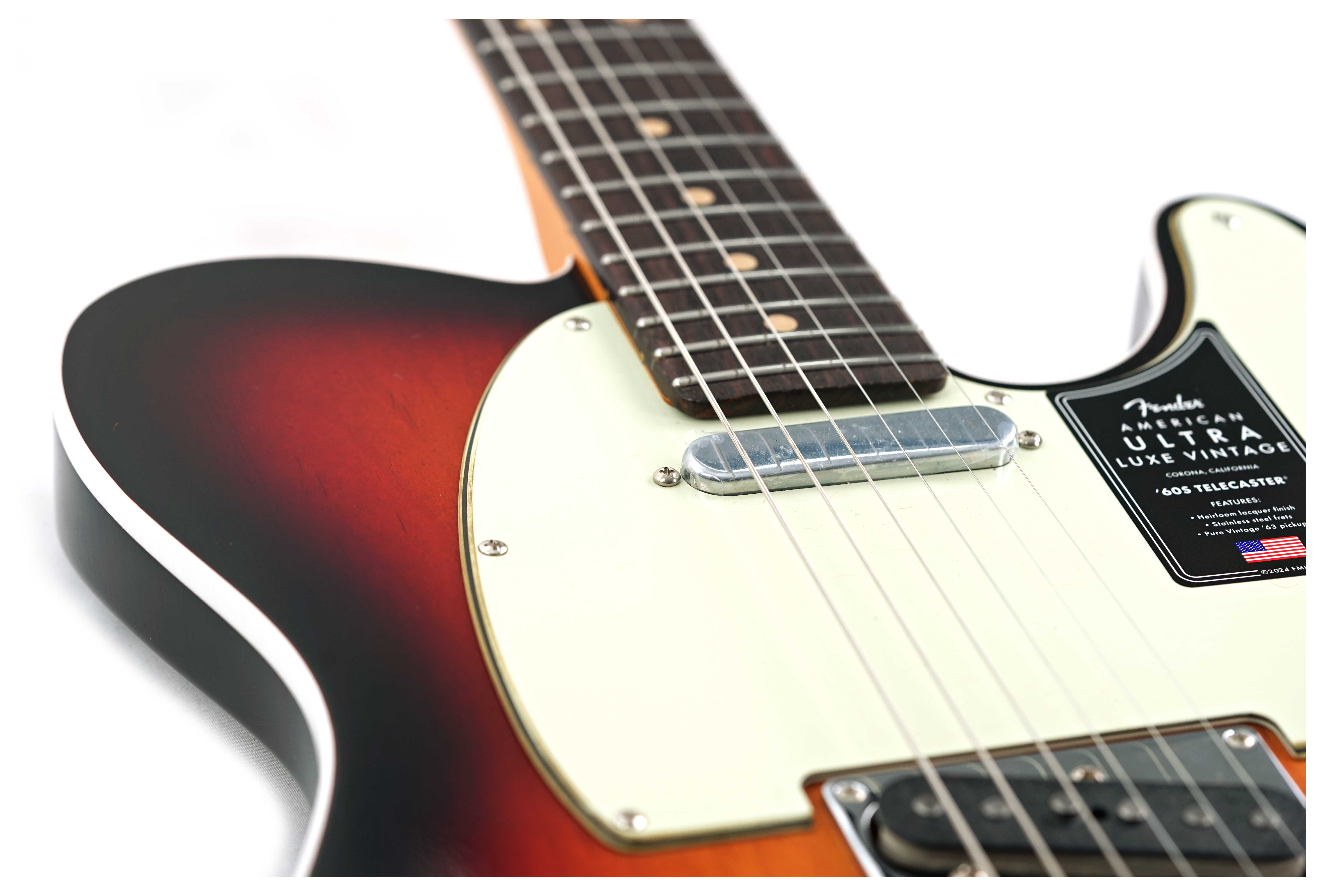 GUITARGUITAR Fender American Ultra Luxe Vintage 60s Custom Telecaster 3 Colour Sunburst #US25007519