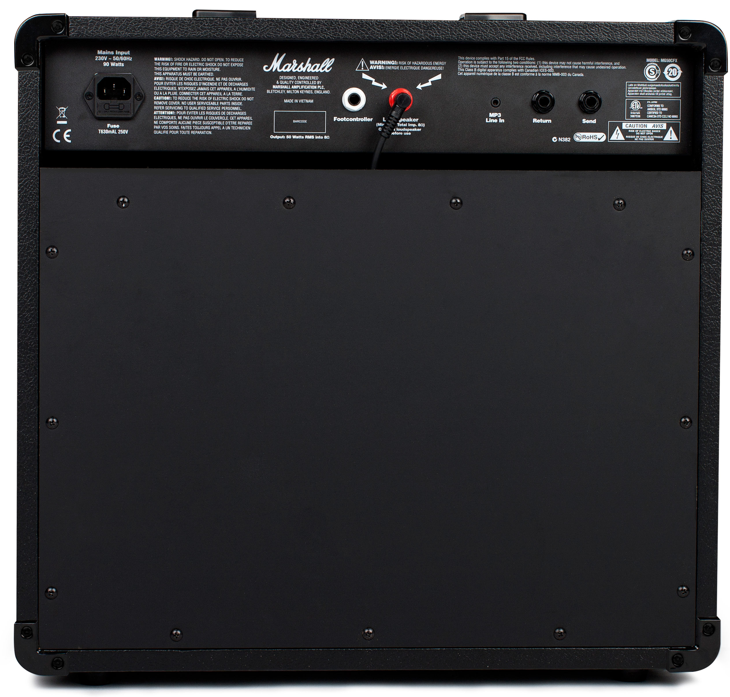 GUITARGUITAR Marshall MG50GFX 50 Watt Guitar Combo Black and Gold