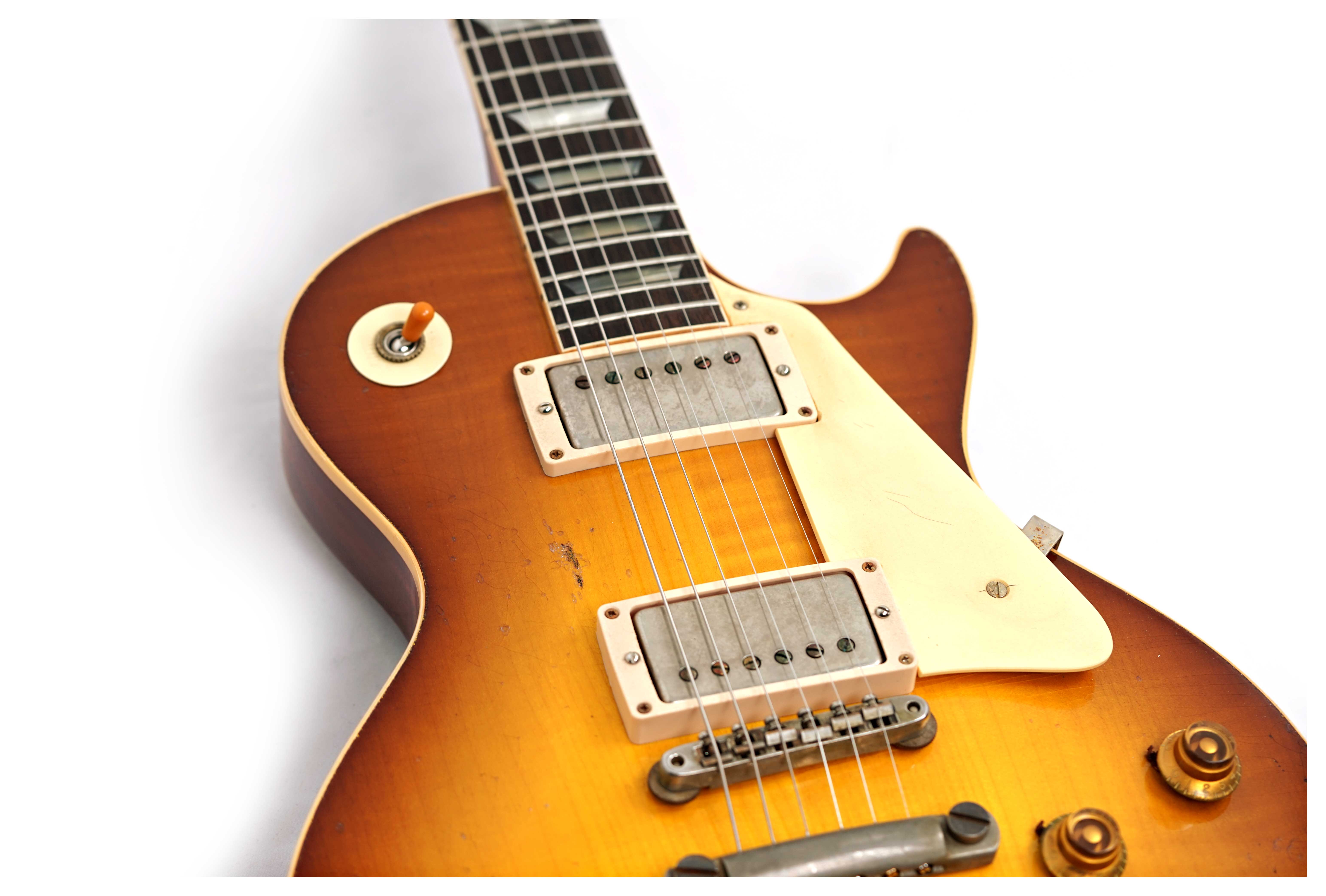 GUITARGUITAR Gibson Custom Shop Murphy Lab 1959 Les Paul Standard Reissue Heavy Aged Golden Poppy Burst #951703