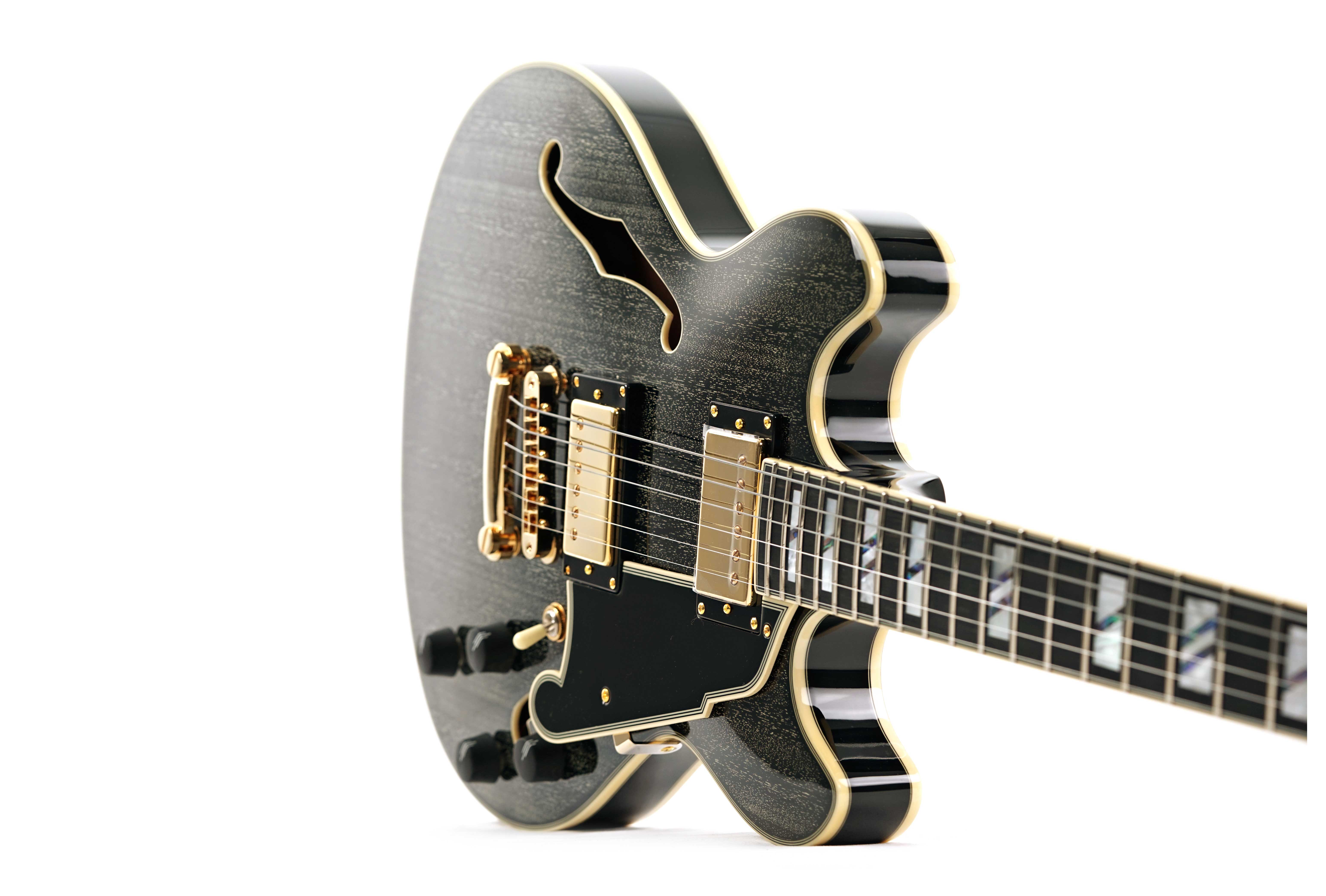 GUITARGUITAR D'Angelico Excel Mini DC Stop-Bar Black Dog