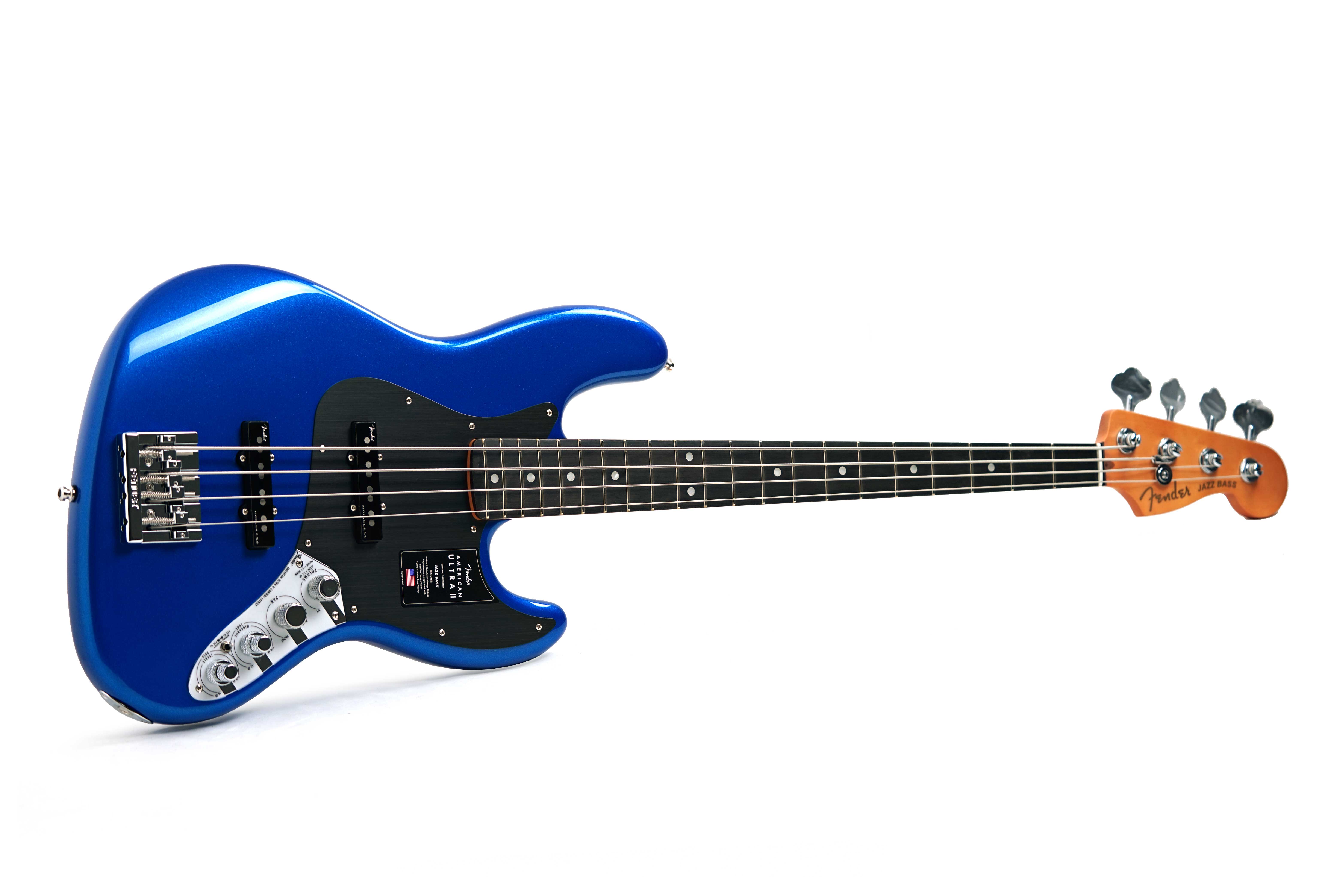 GUITARGUITAR Fender American Ultra II Jazz Bass Noble Blue Ebony Fingerboard #US24021051