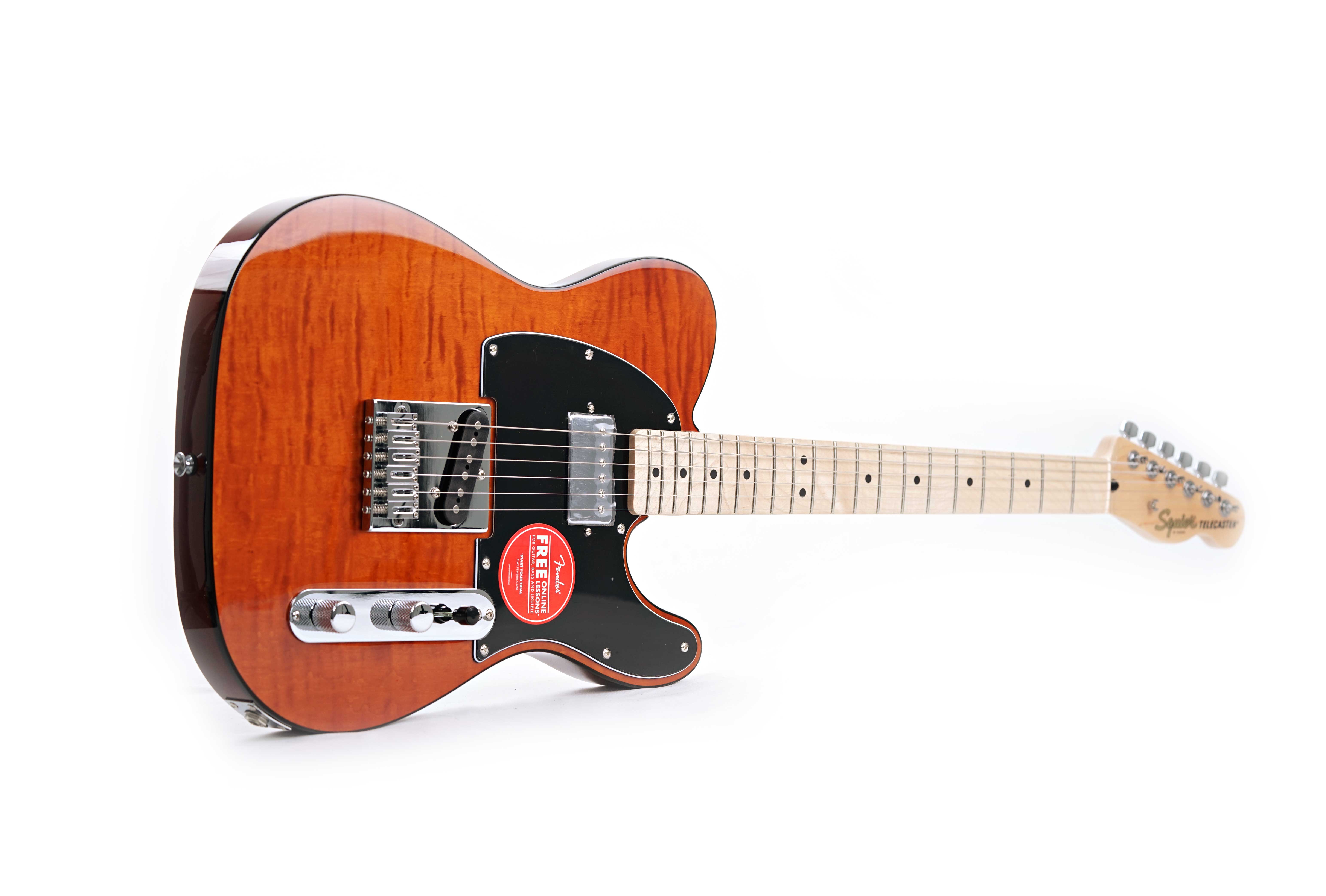 GUITARGUITAR Squier Affinity Series Telecaster FMT SH Black Pickguard Mocha Maple Fingerboard