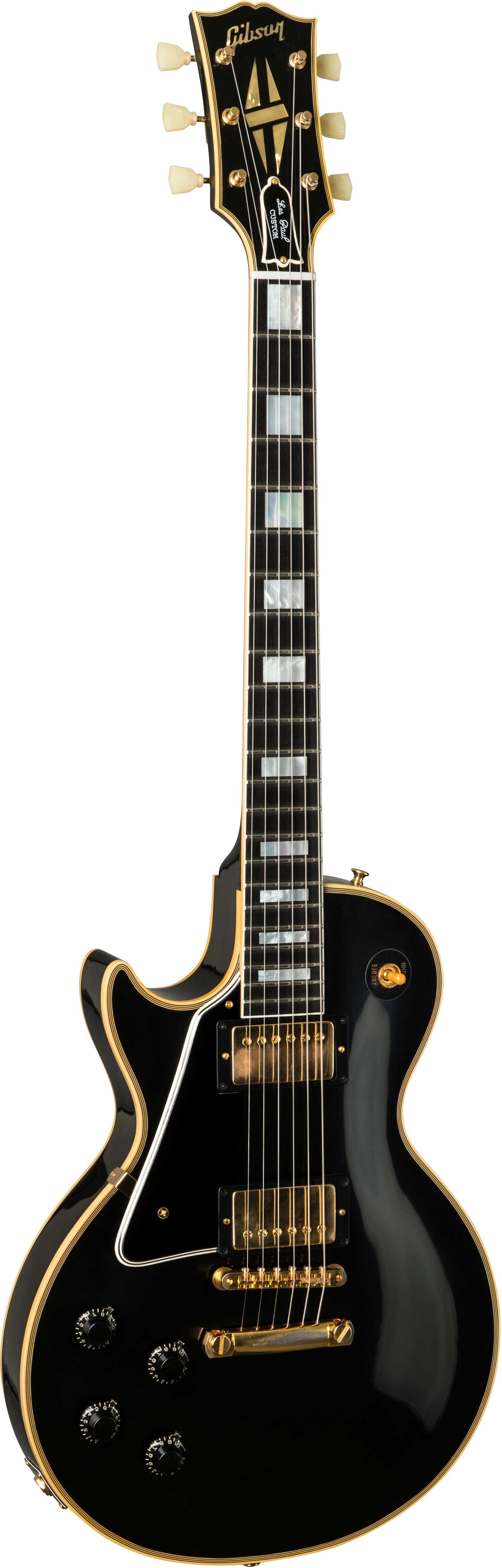 GUITARGUITAR Gibson Custom Shop 1957 Les Paul Custom 2 Pickup VOS Ebony Left Handed