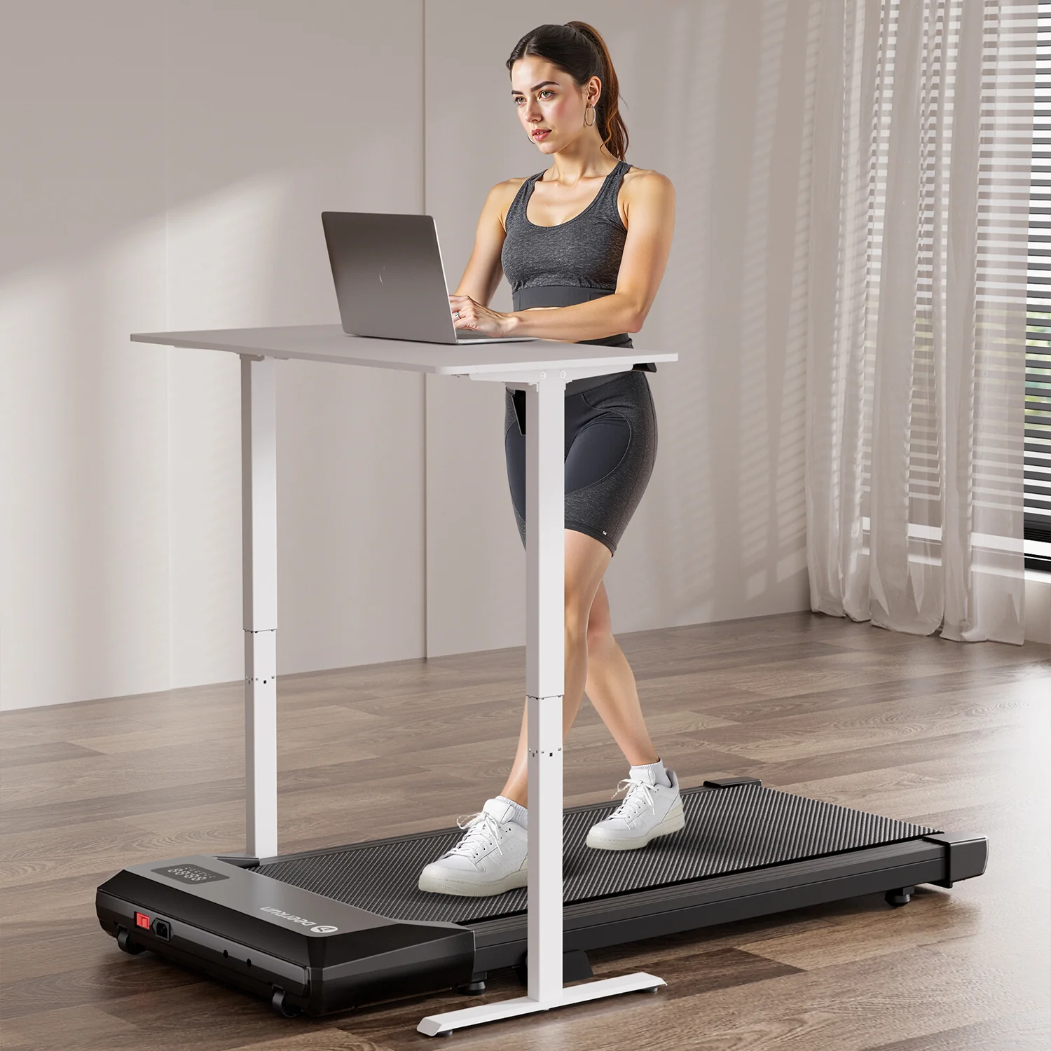 DeerRun Q2 Urban Smart Walking Pad with Incline Treadmill Remote Control