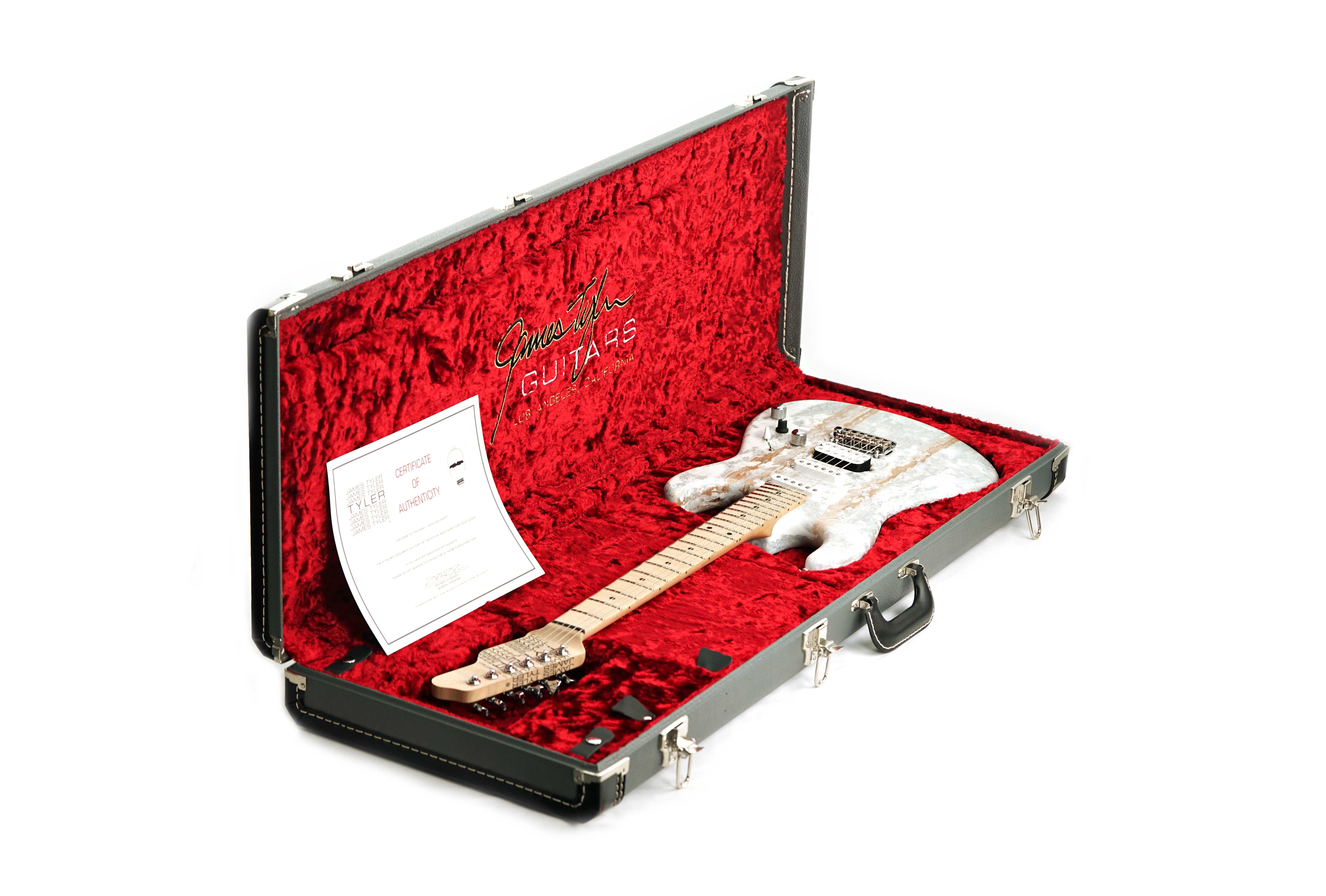 GUITARGUITAR Tyler USA Studio Elite HD White Shmear Maple Fingerboard #24385