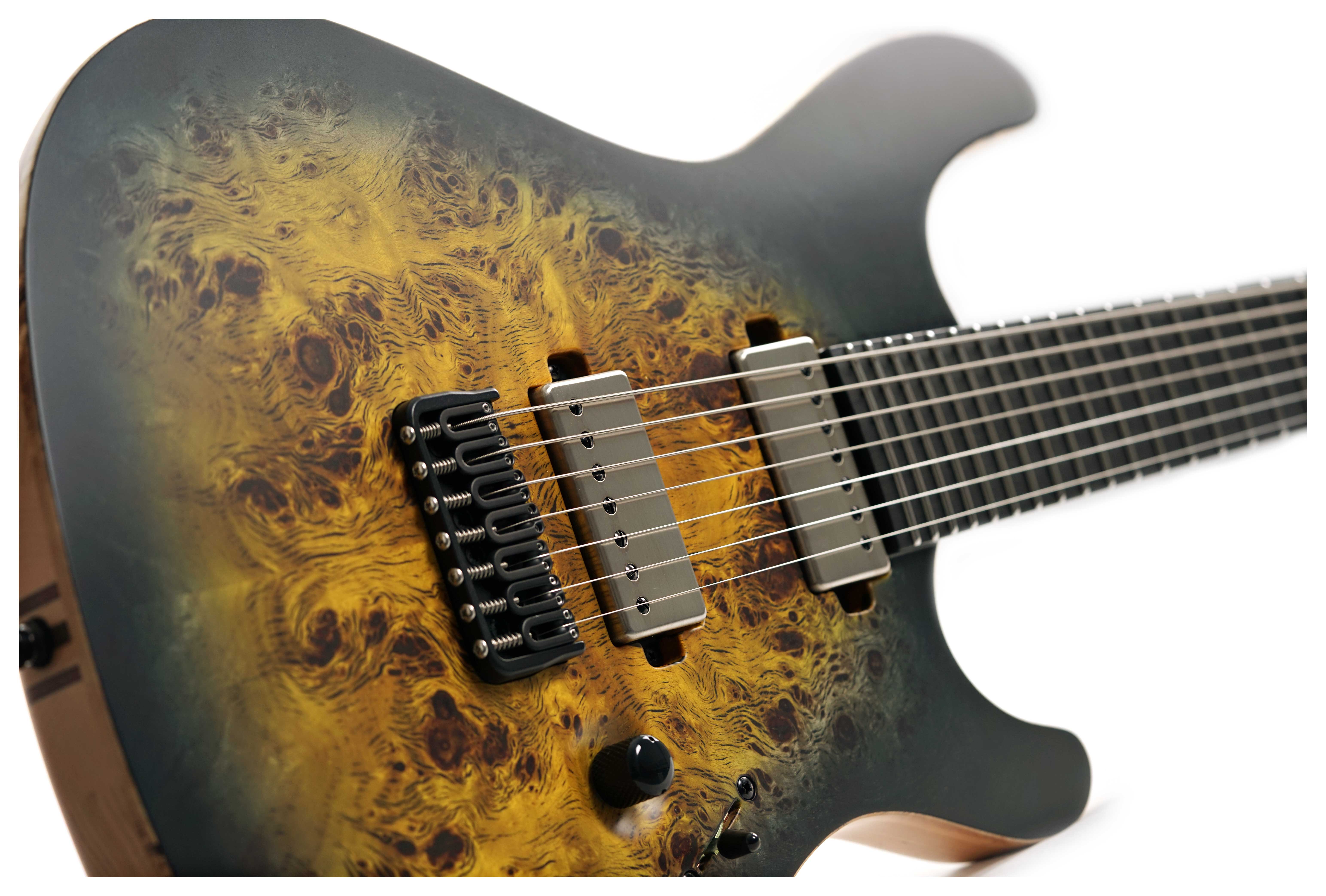 GUITARGUITAR Mayones Regius 7 Eye Poplar 4A Custom Nuclear Burst Satin Black Hardware #RF2409980