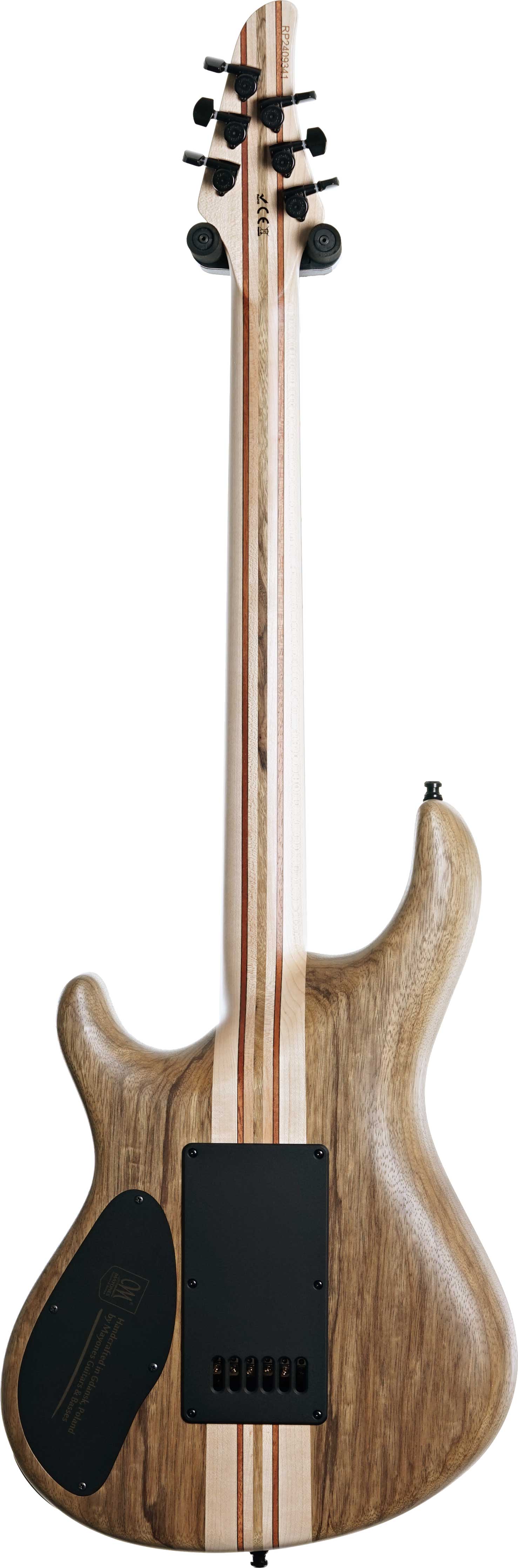 GUITARGUITAR Mayones Regius 6 4Ever, Flame Maple 3A, Trans Black Satin, Black Limba Body #RP2409341